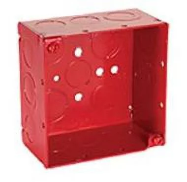 Raco Electrical Box,Square,30.3 cu in,Red 911-3