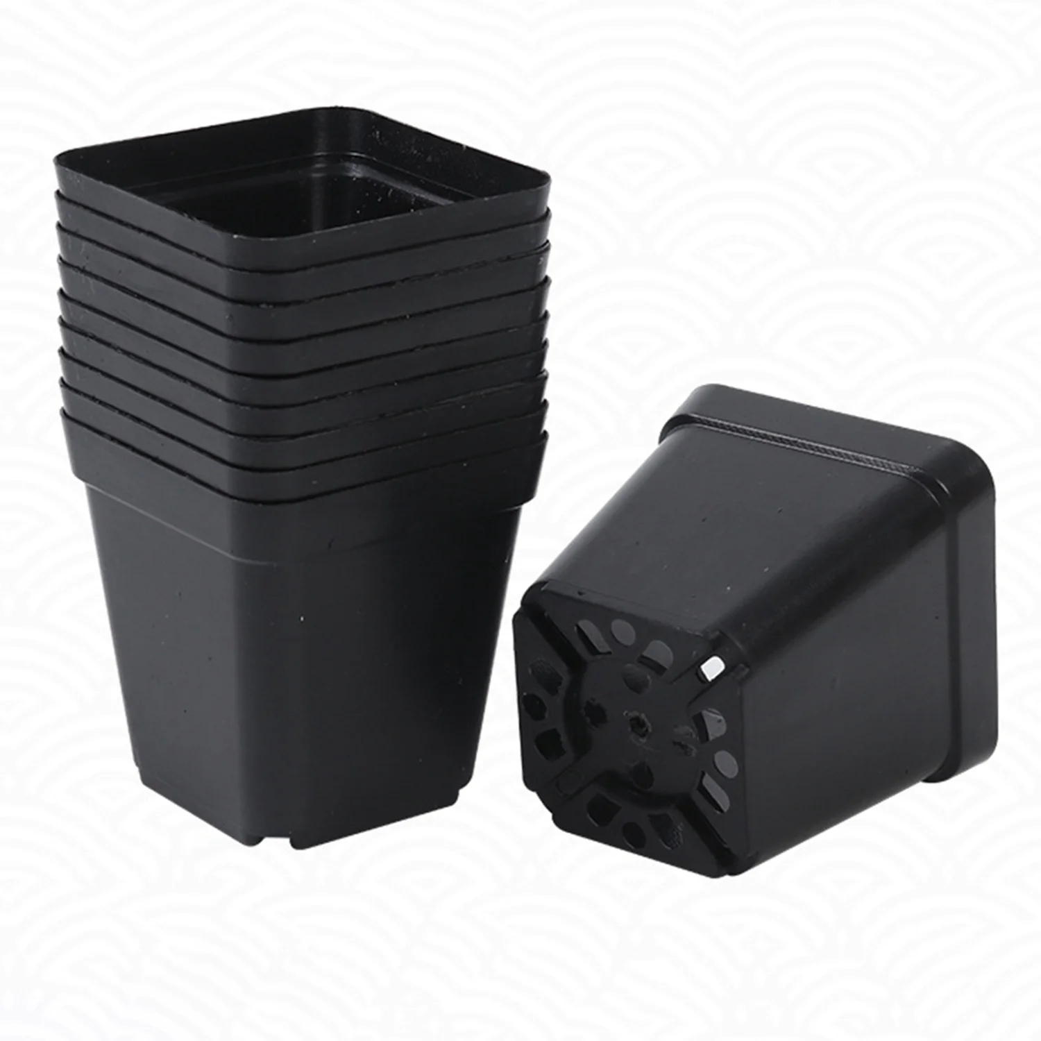 50Pcs Nursery Pots Flower Planter Nursery Transplanting Planter Container Seed Starting Pot  Office Room Balcony Table Garden