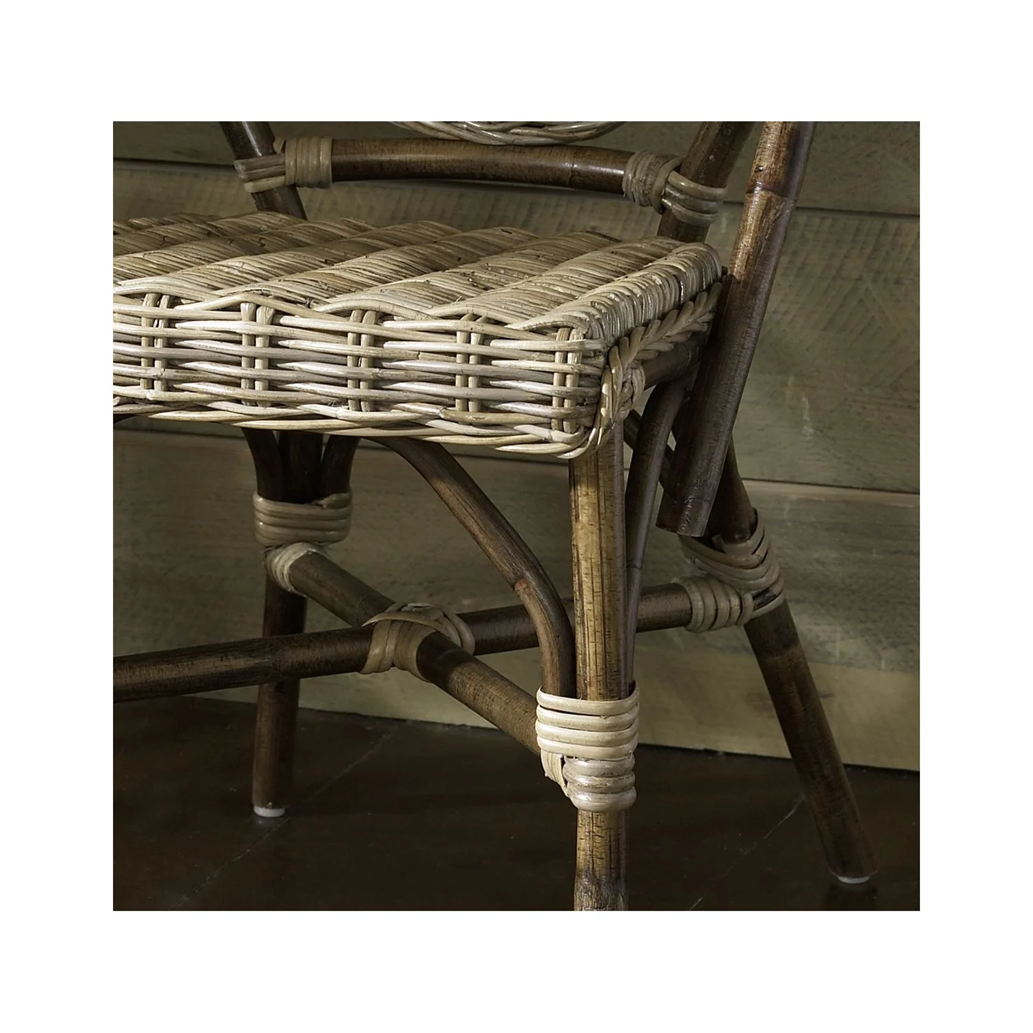 Padmas Plantation PBA12-KUBU-S-2 Paris Bistro Chair - Kubu- Set of 2