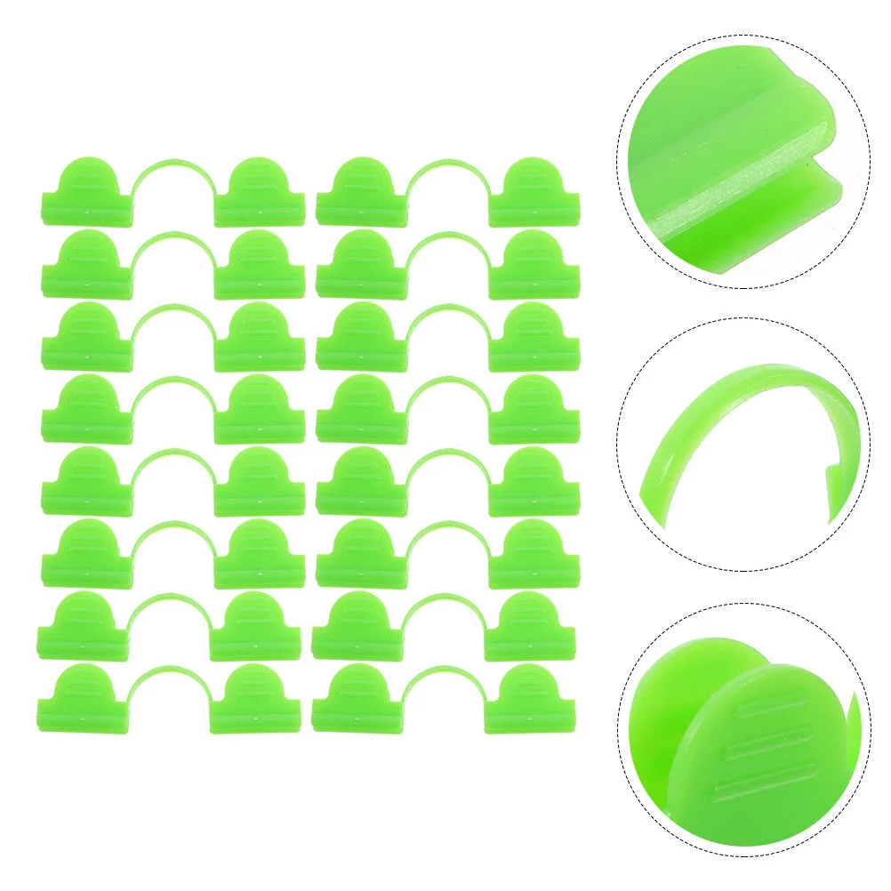 Jibingyi 50Pcs Plastic Fixing Clamps Greenhouse Fixing Clip Greenhouse Fix Clamps Plastic Greenhouse Clip
