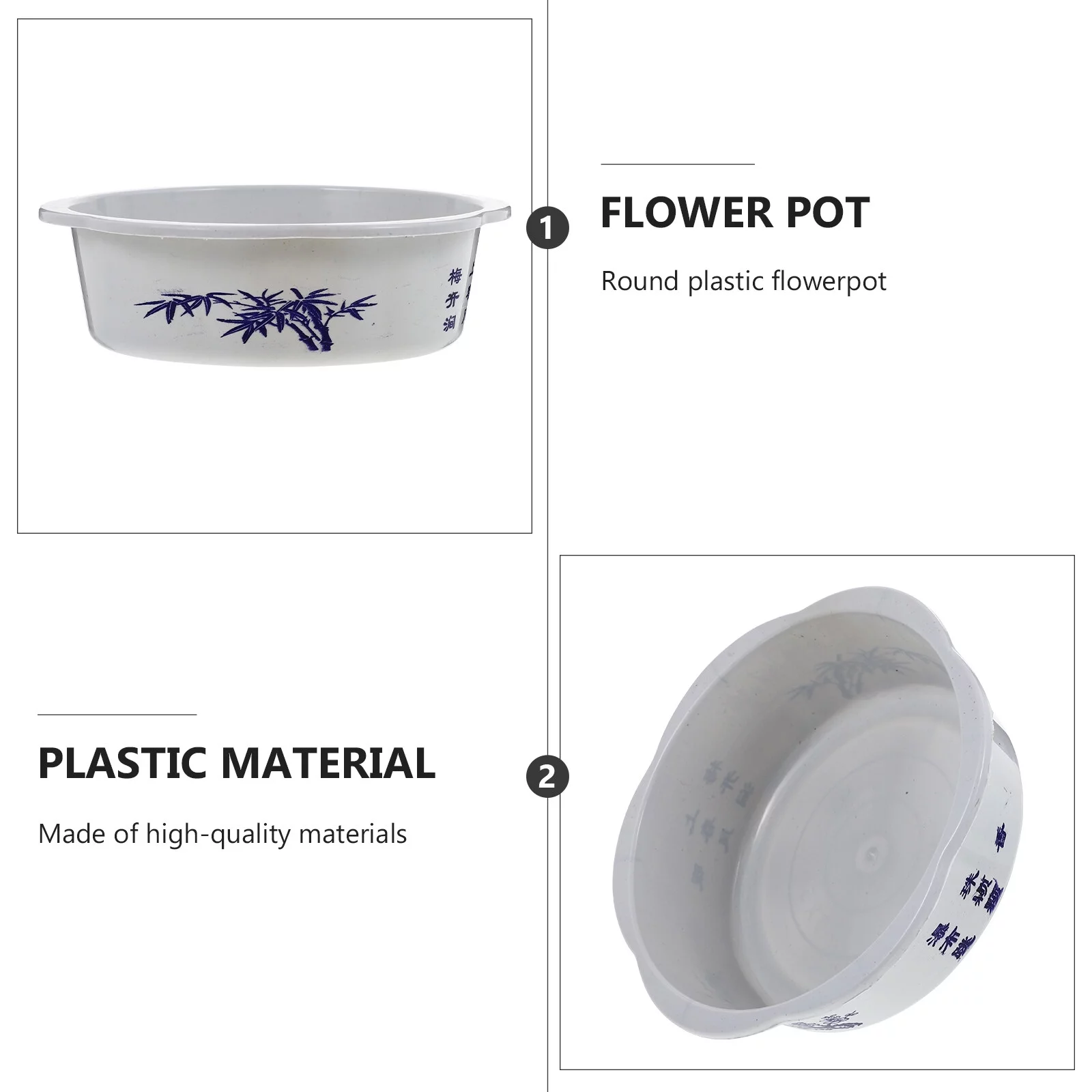 Gongxipen 10pcs Plastic Hydroponic Planting Basin Water Lily Narcissus Planting Bowls