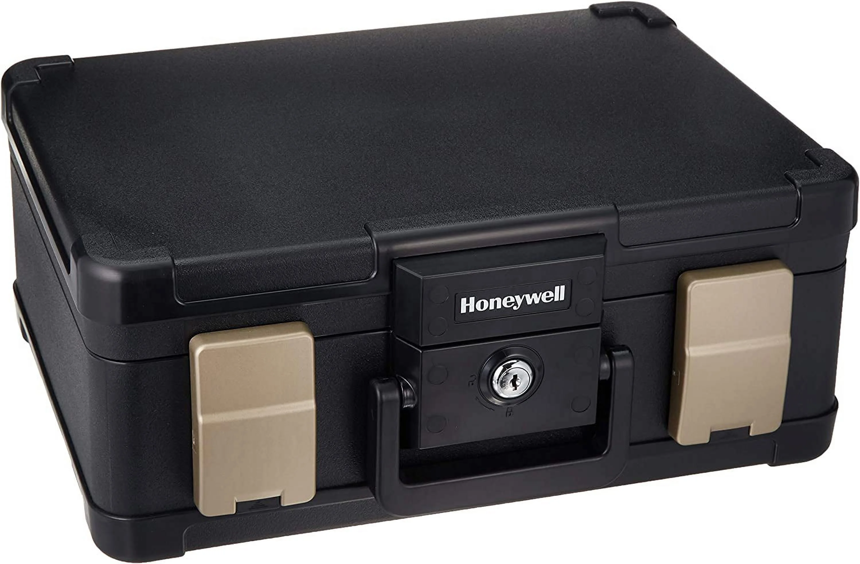 Honeywell Safes & Door Locks - 30 Minute Fire Safe Waterproof Safe Box Chest with Carry Handle, Medium, 1103