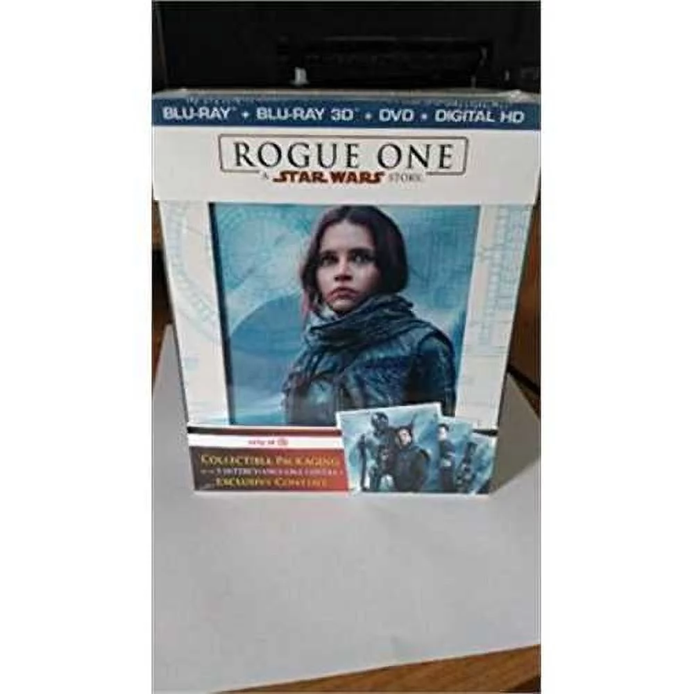 Rogue One: A Star Wars Story - 3D Blu-ray DVD Digital HD plus Exclusive Content Disc with Collectible Packaging and 5 Interchang