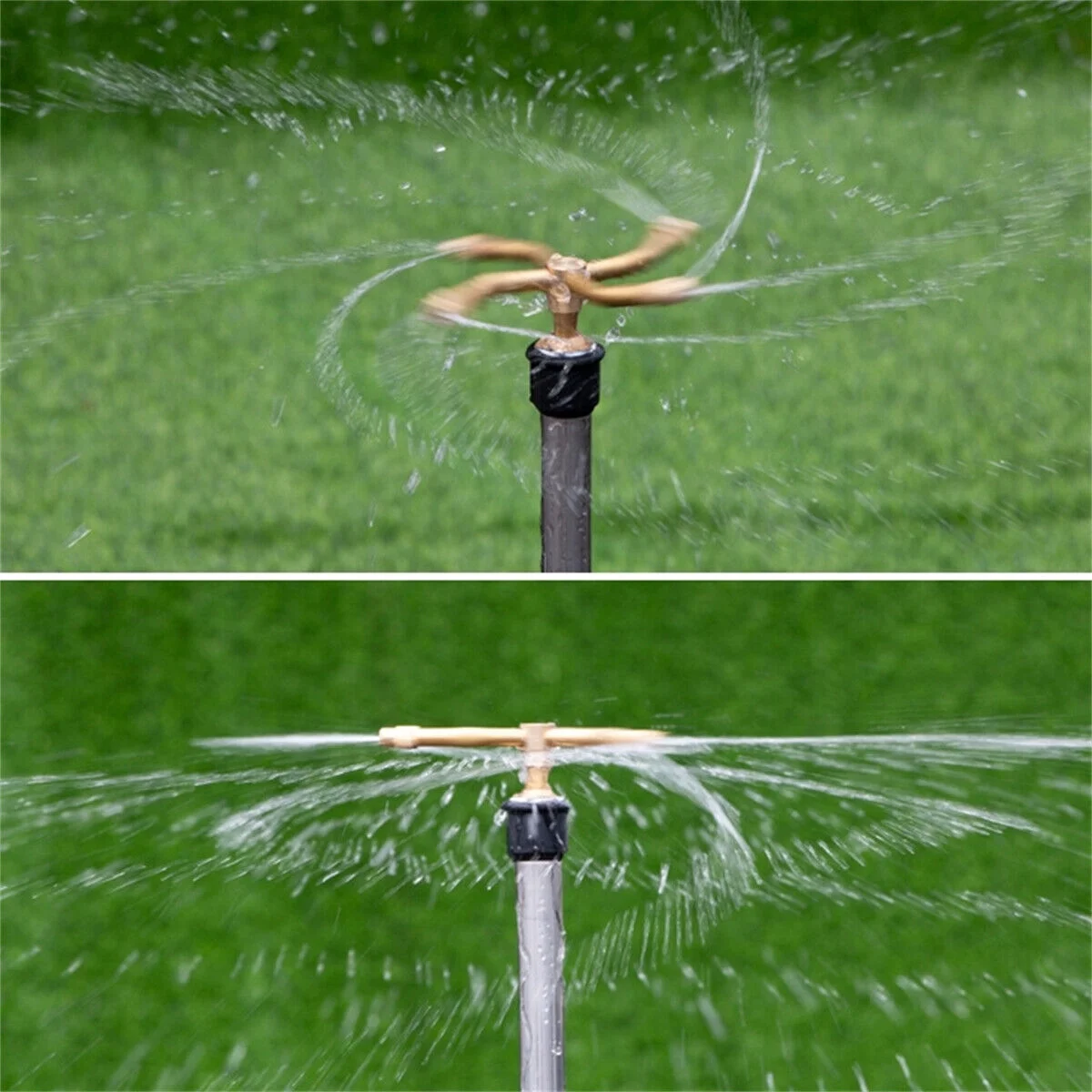 2/3/4 Arm 360° Automatic Rotating Irrigation Lawn Sprinkler Head Spray Nozzles
