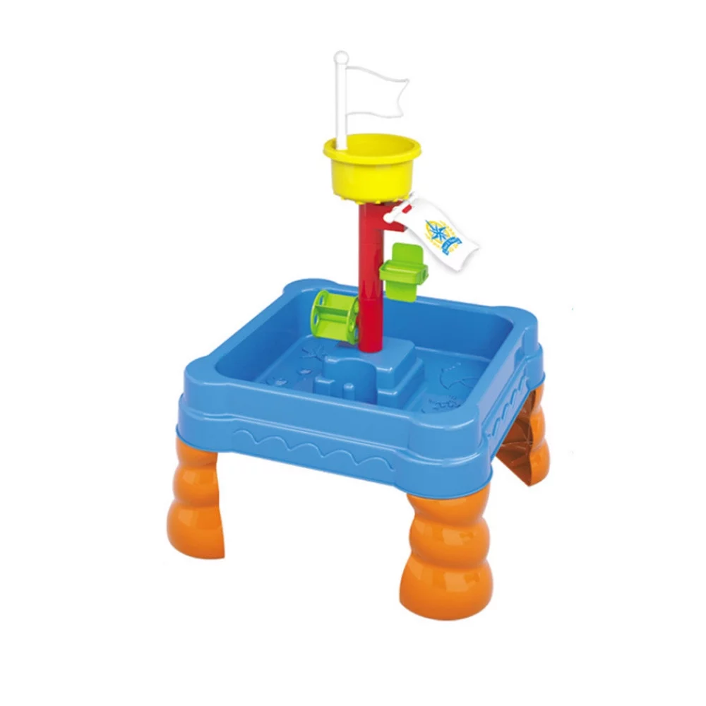 WYQLFSB Sand Water Table Outdoor Toddler Activity Table Sandbox Sensory Table Summer Toys Beach Play Table 21 PCS Accessories for Baby Kids Children