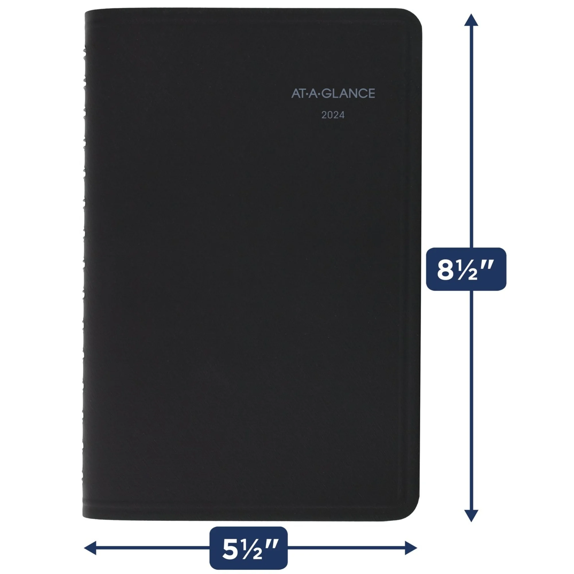 AT-A-GLANCE QuickNotes 2024 Weekly Monthly Appointment Book Planner Black Small