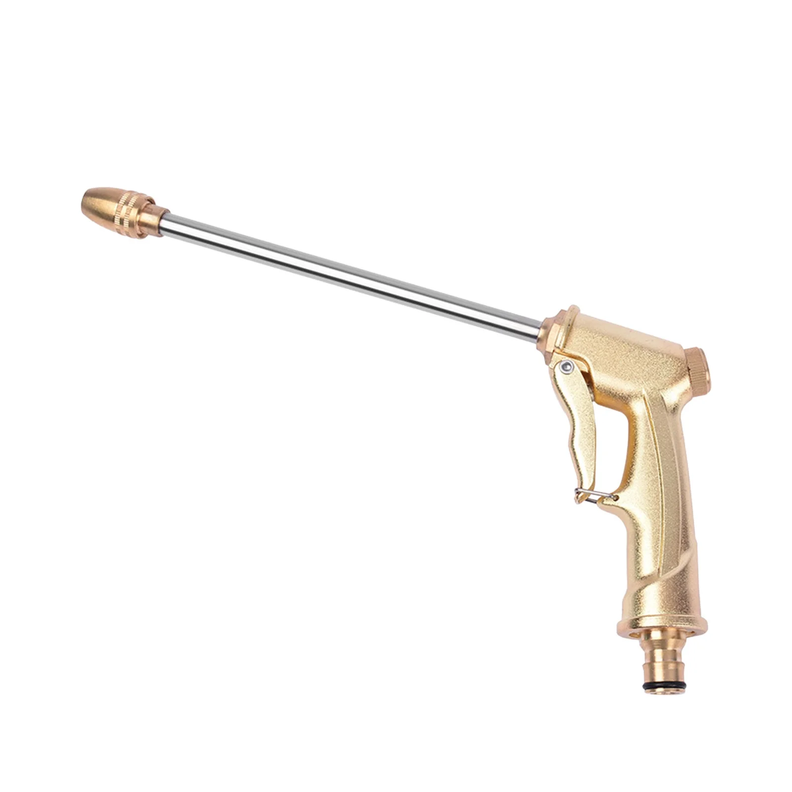 High Pressure Water Spray Lengthen Nozzle Car Washing Garden Tool Household All Metal Pacifier Type Extension Rod Car Wash Aluminum Alloy Plating Portable Sprinklers for Lawns Sprinkler Irrigation