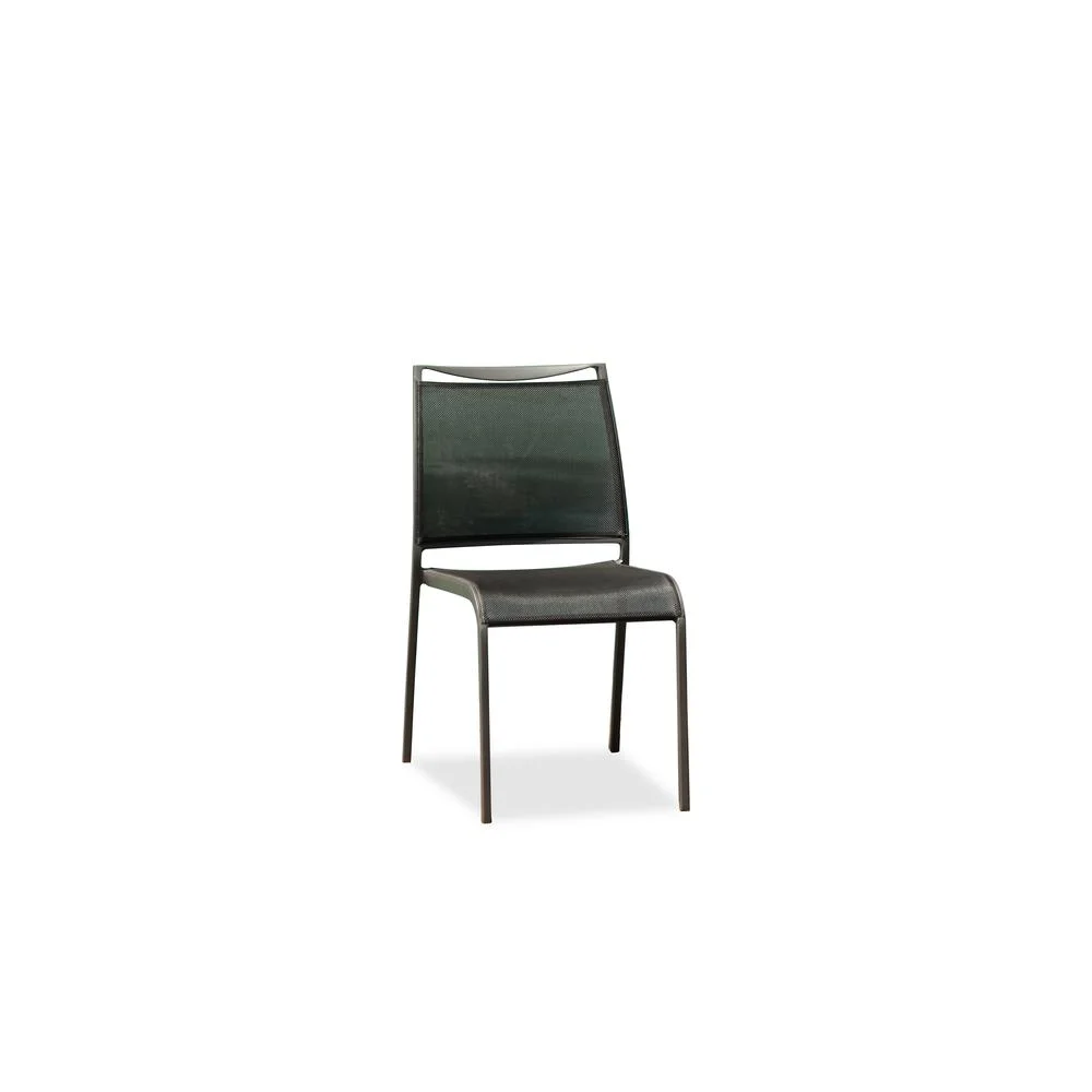 Whiteline Modern Outdoor Living ODC1566 Aloha Dining Chair, Gray