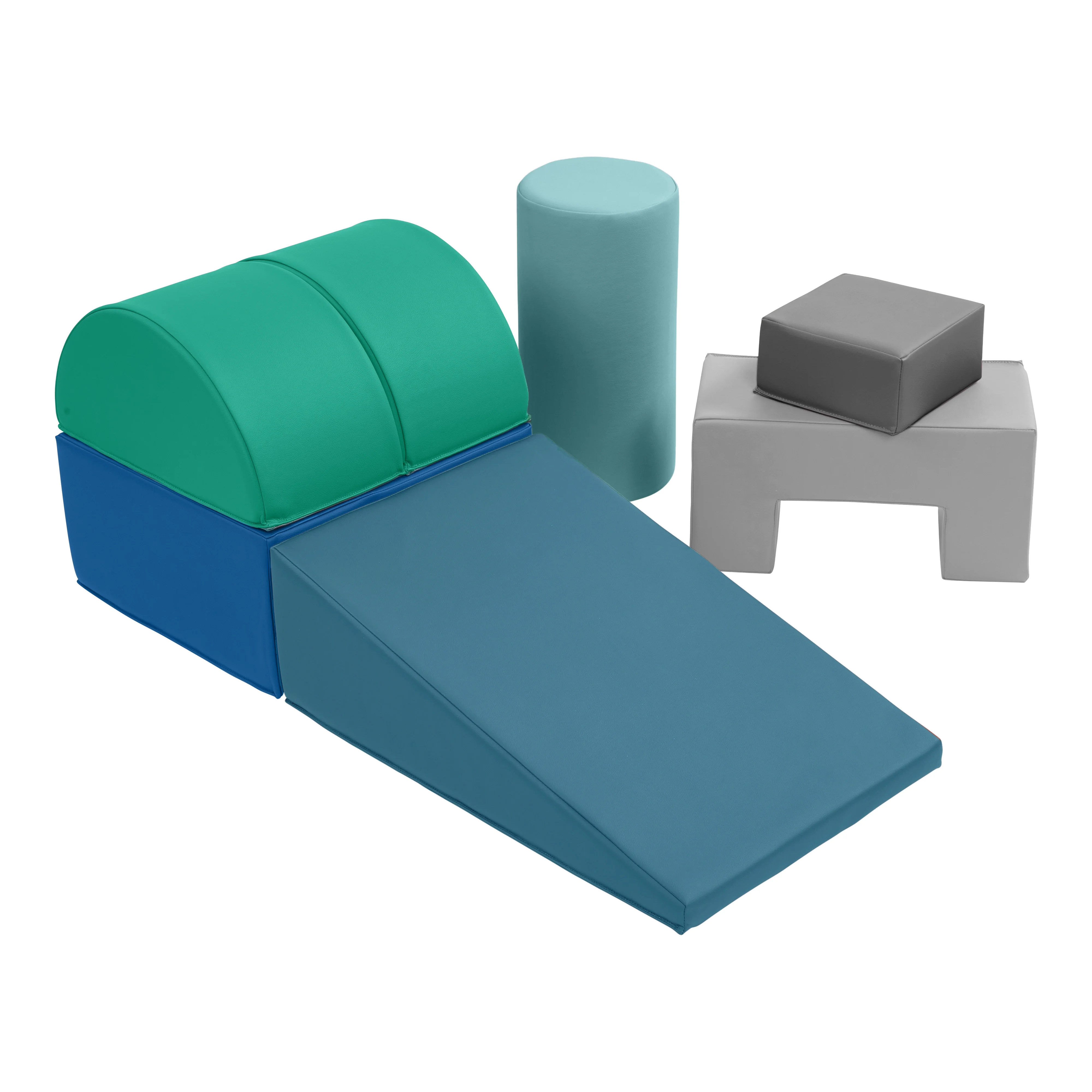 ECR4Kids SoftZone Crawl and Climb Playtime Playset, Contemporary, 6-Piece