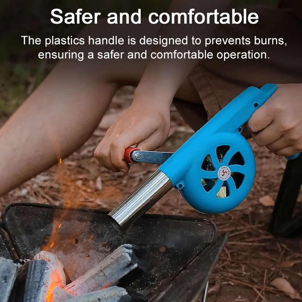 Blower,Air Blower Picnic Szie Fire Blower Hand Blower Make-a-fire Equipment Blower Picnic Make-a-fire Blower Combustion Air Equipment. Siuke Dsfen Buzhi Mewmewcat