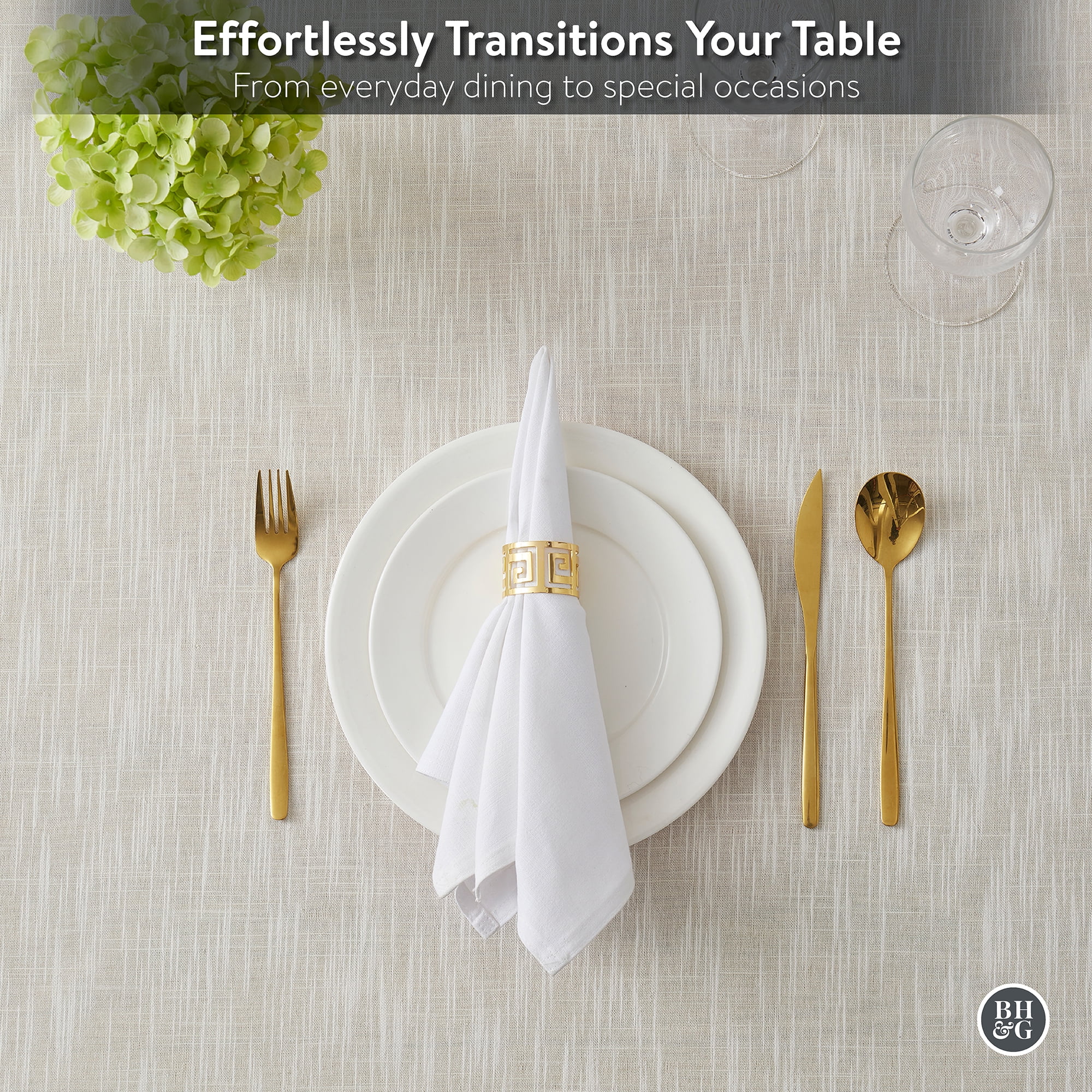 Better Homes and Gardens Fabric Tablecloth, 70