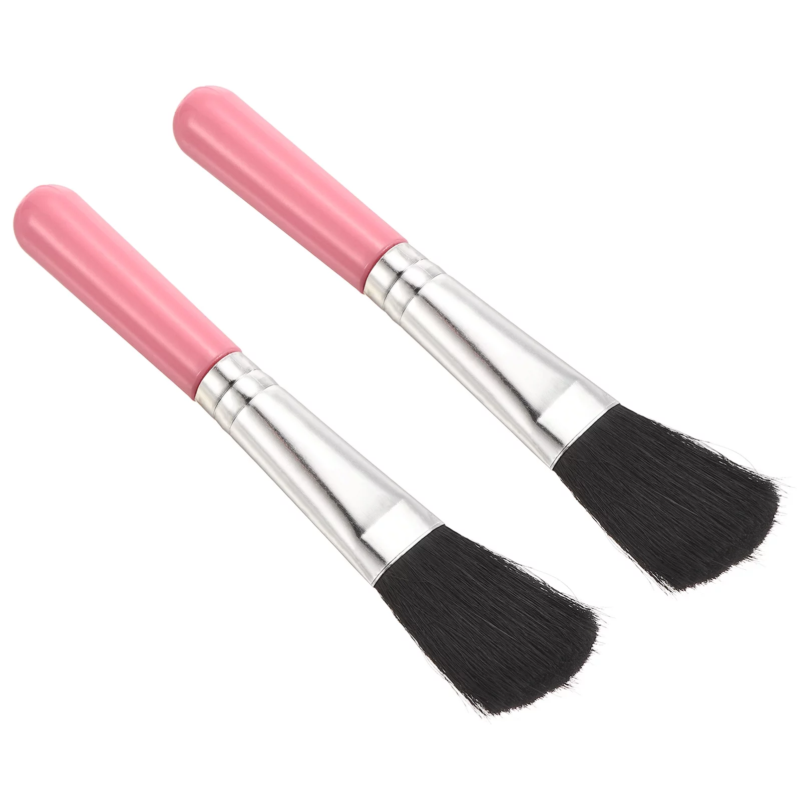 Uxcell Succulent Cleaning Brush 2Pack 125mm Black Gardening Tools Plant Brush for Garden Pink Handle