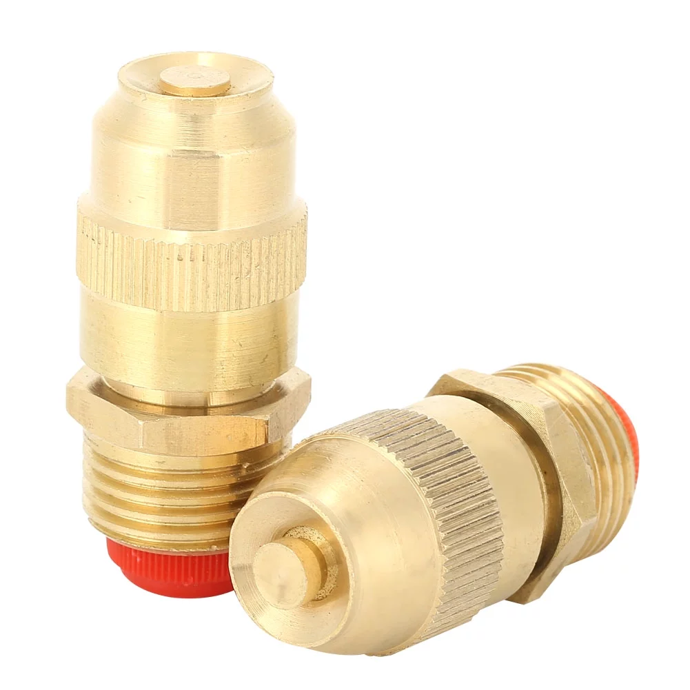 Verdant TouchWater Nozzle Lawn Sprinkler Misting Water Nozzle, 2Pcs G1/2 FNPT DN15 Copper, for Cooling and Irrigation