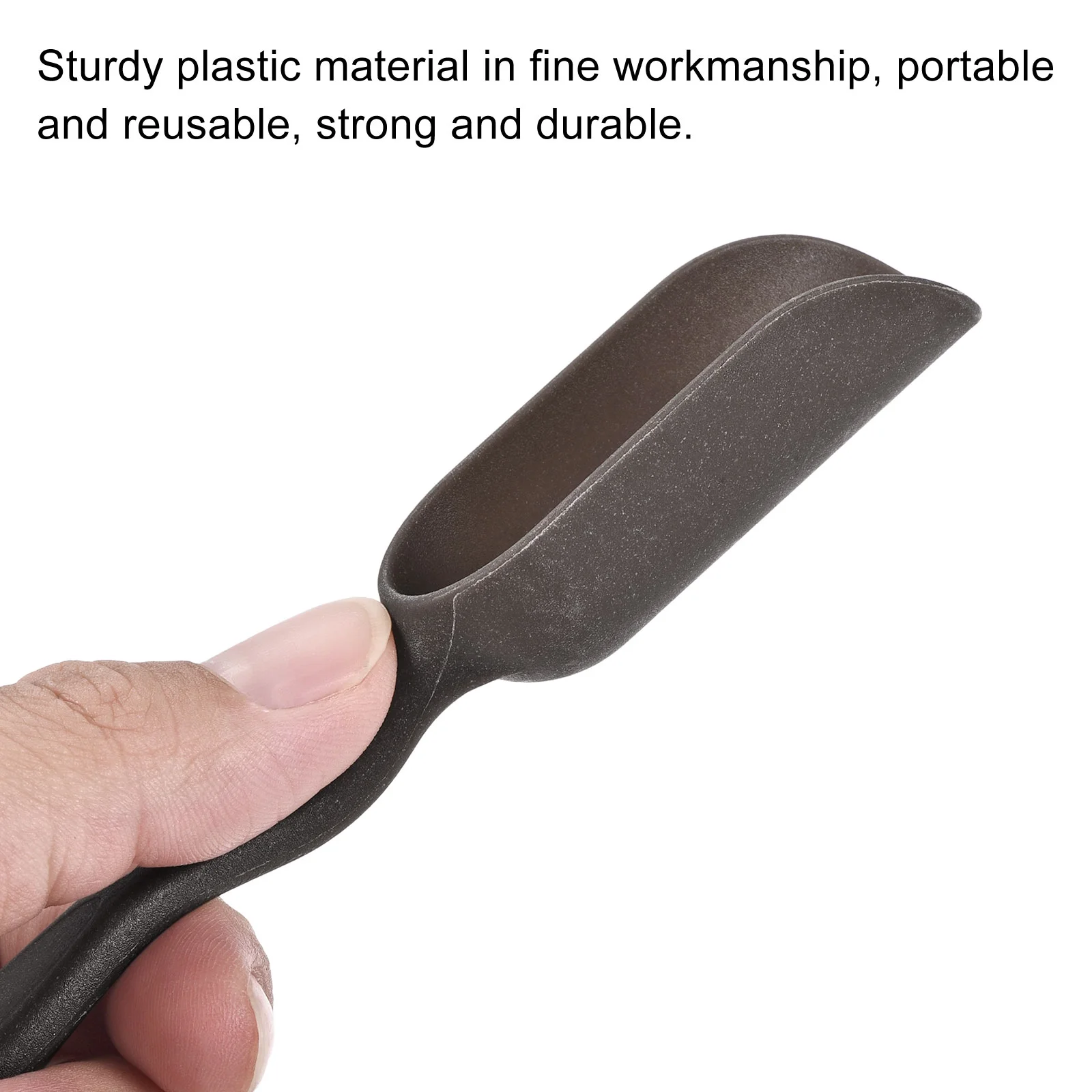 Uxcell 5.7'' Gardening Shovel Spoons Soil Scoops Planting Tools, Black 6 Pack