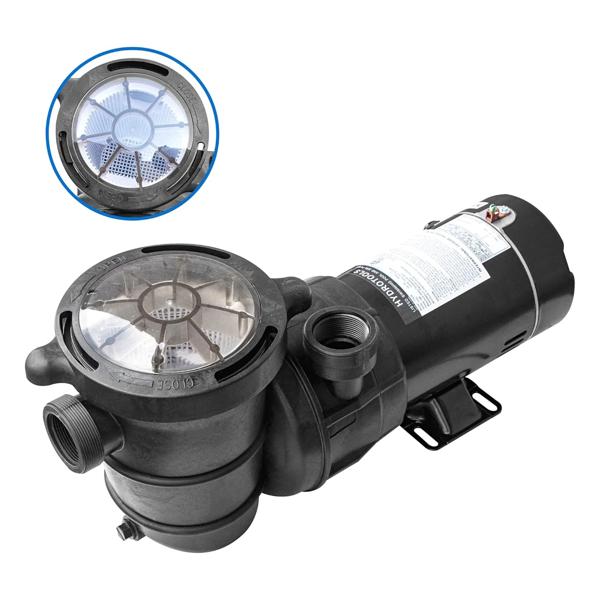 Swimline HydroTools Hydro Flo 1.0 HP Vertical Discharge Swimming Pool Pump