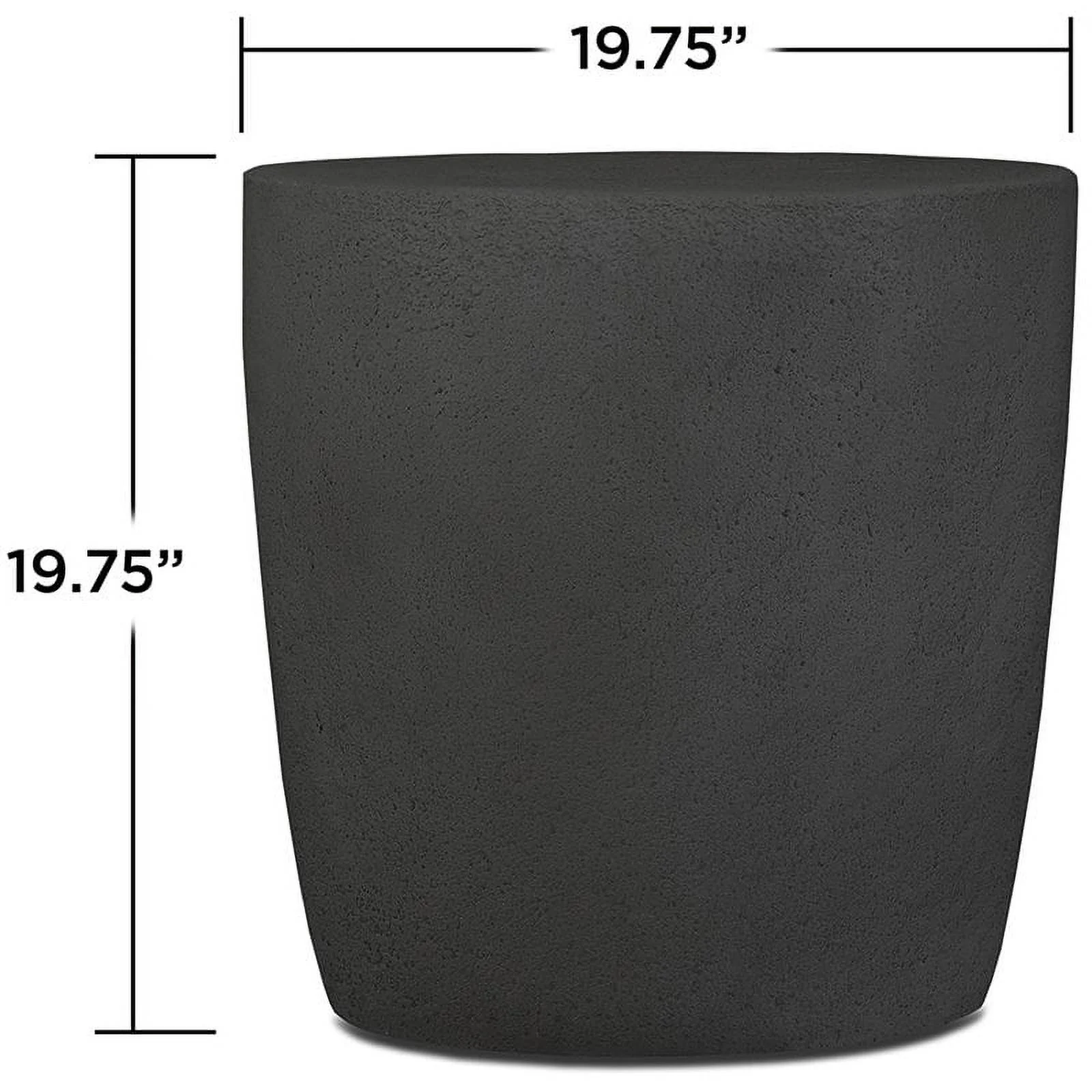 Home Square 2-Piece Set with Oval Propane Fire Bowl and Tank Cover in Shale