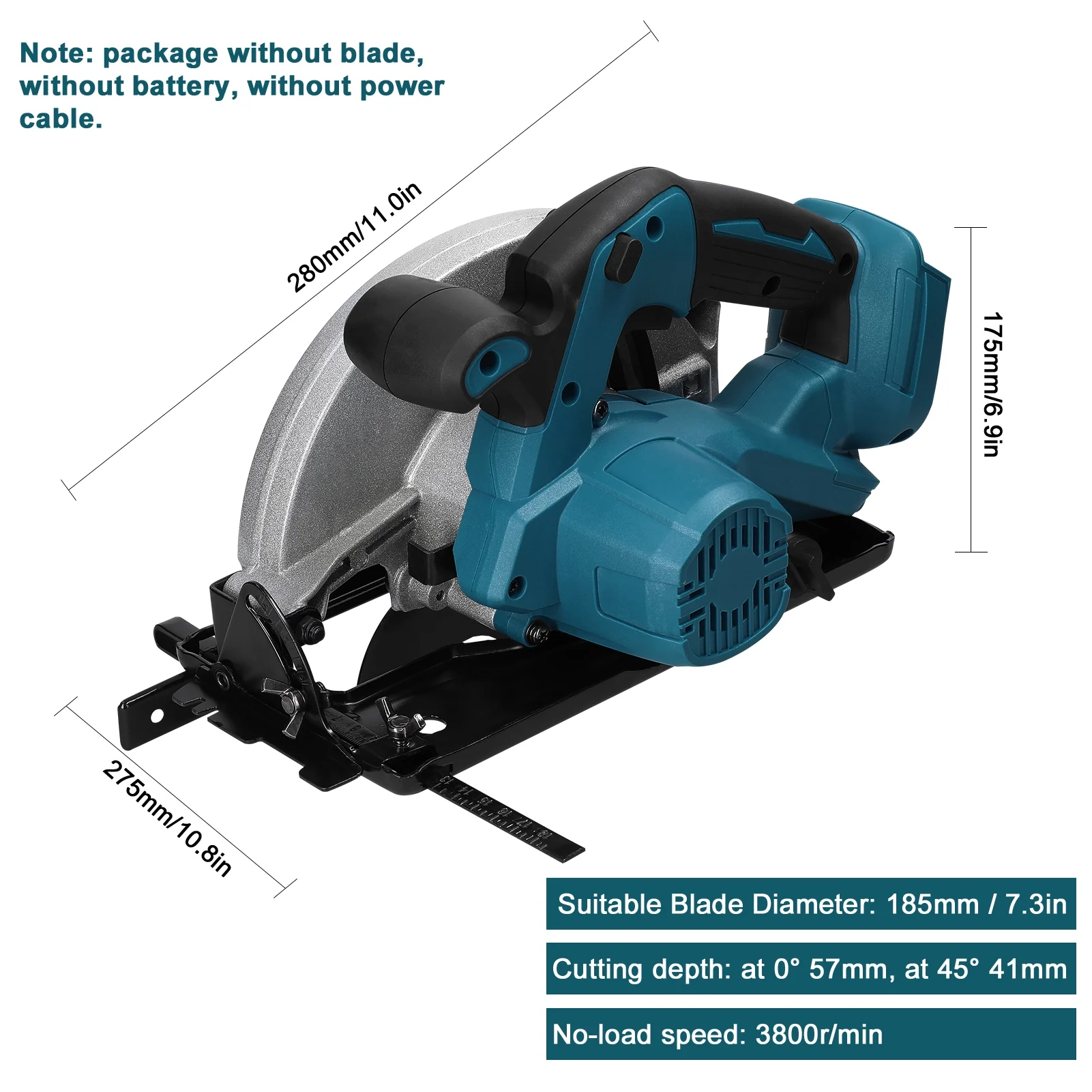 Shinysix Electric Saw, Battery Wood 7inch Saw Saw Battery Dsfen Hine Huiop Buzhi