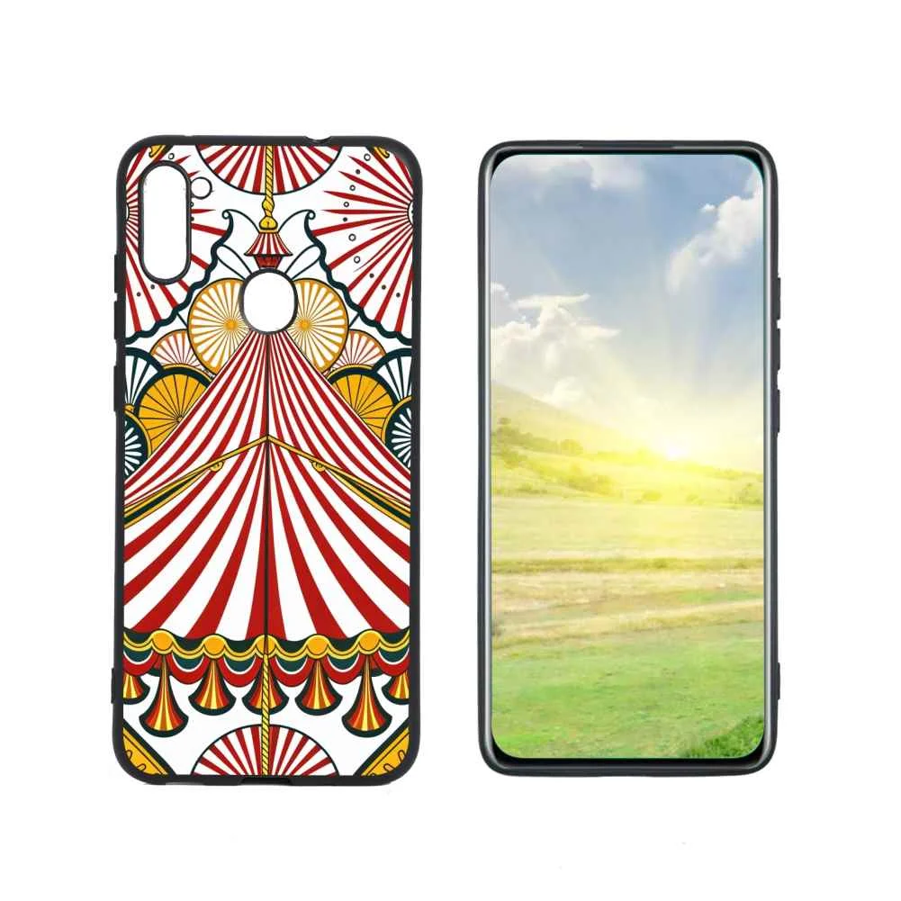 Classic-carnival-tent-patterns-4 phone case for Samsung Galaxy A11 for Women Men Gifts,Flexible Painting silicone Shockproof - Phone Cover for Samsung Galaxy A11