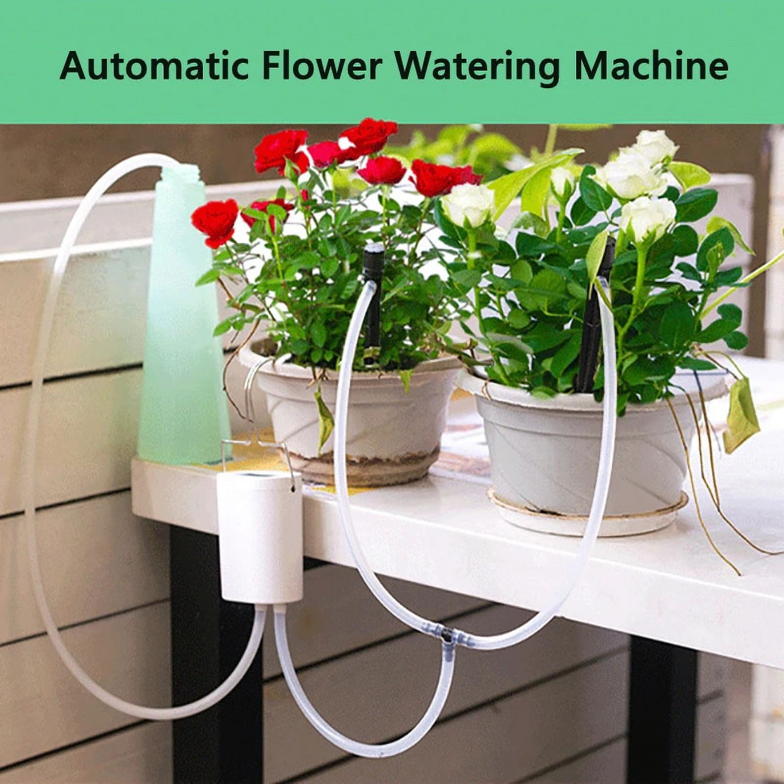 Automatic Plant Flower Watering Sprinkler Drip Irrigation Device 2/4/8 Heads Timer System Kit Garden Tool