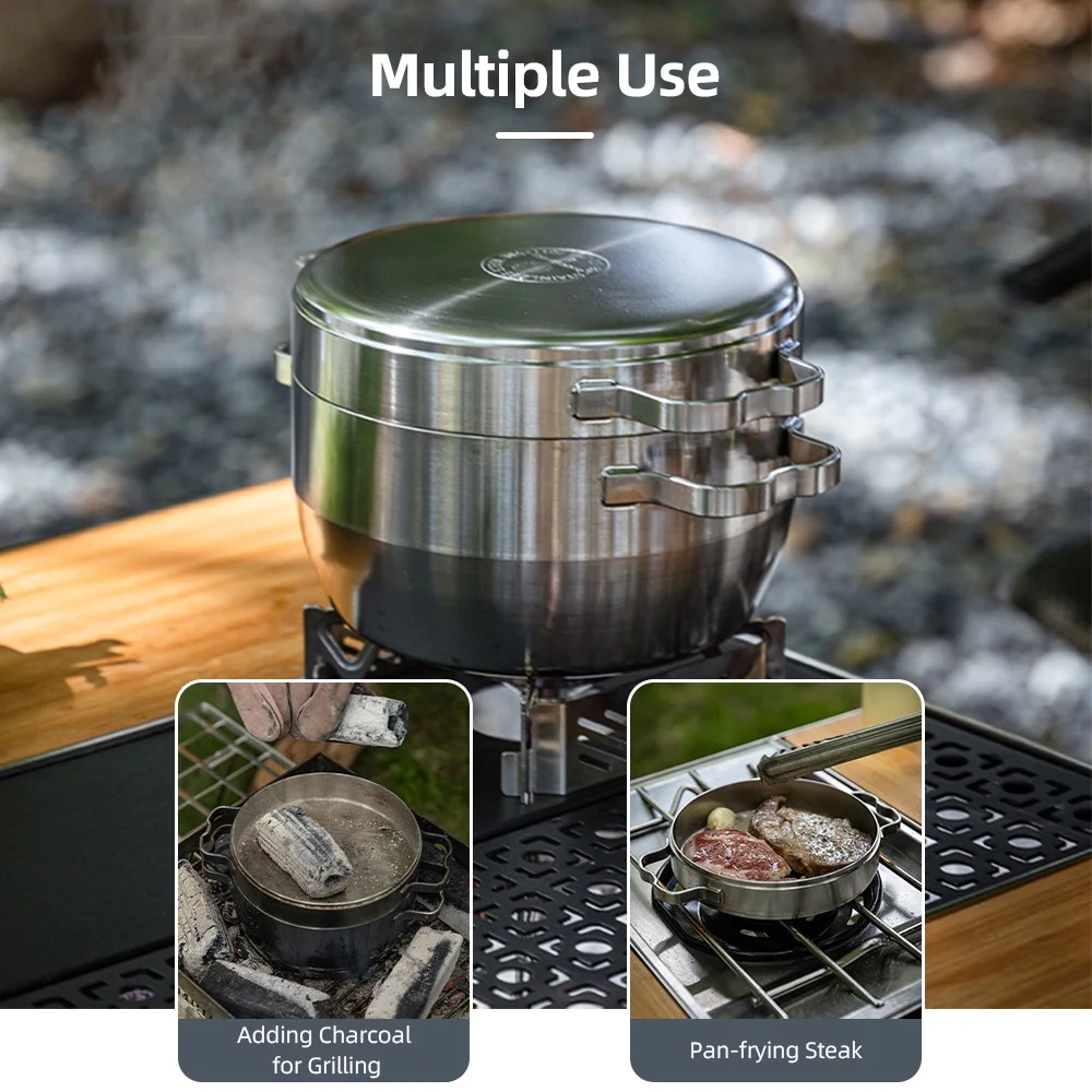 hanging oven,Stew Pot Thicken Pot Stew Pot Stainless Steel Dutch Cookware Stainless Pot Thicken Pan Dutch Pot Stew Huiop Dutch Oven Mewmewcat Qisuo