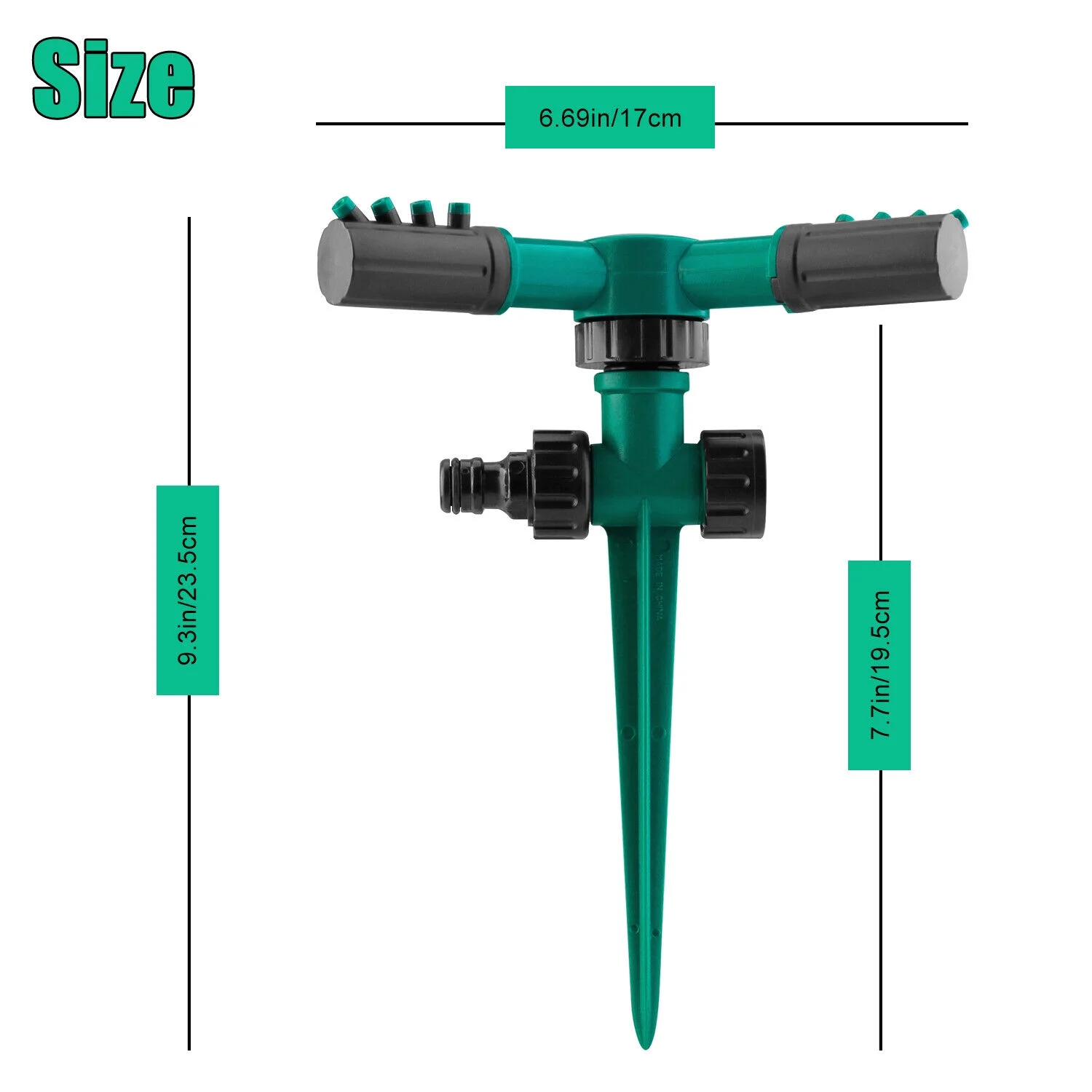 360 Auto Garden Lawn Sprinkler System Watering Patio Yard Hose Irrigation System