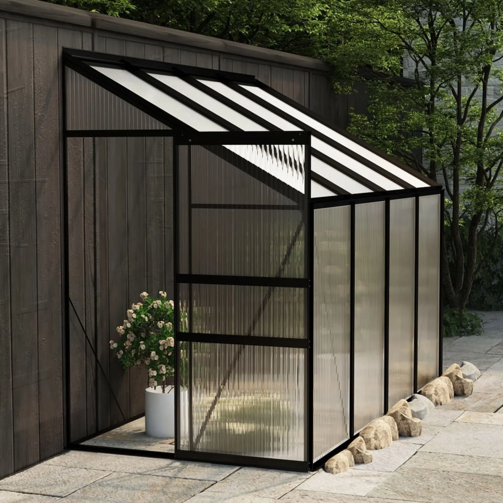 Dcenta Greenhouse Anthracite Aluminum 177.2 ft³