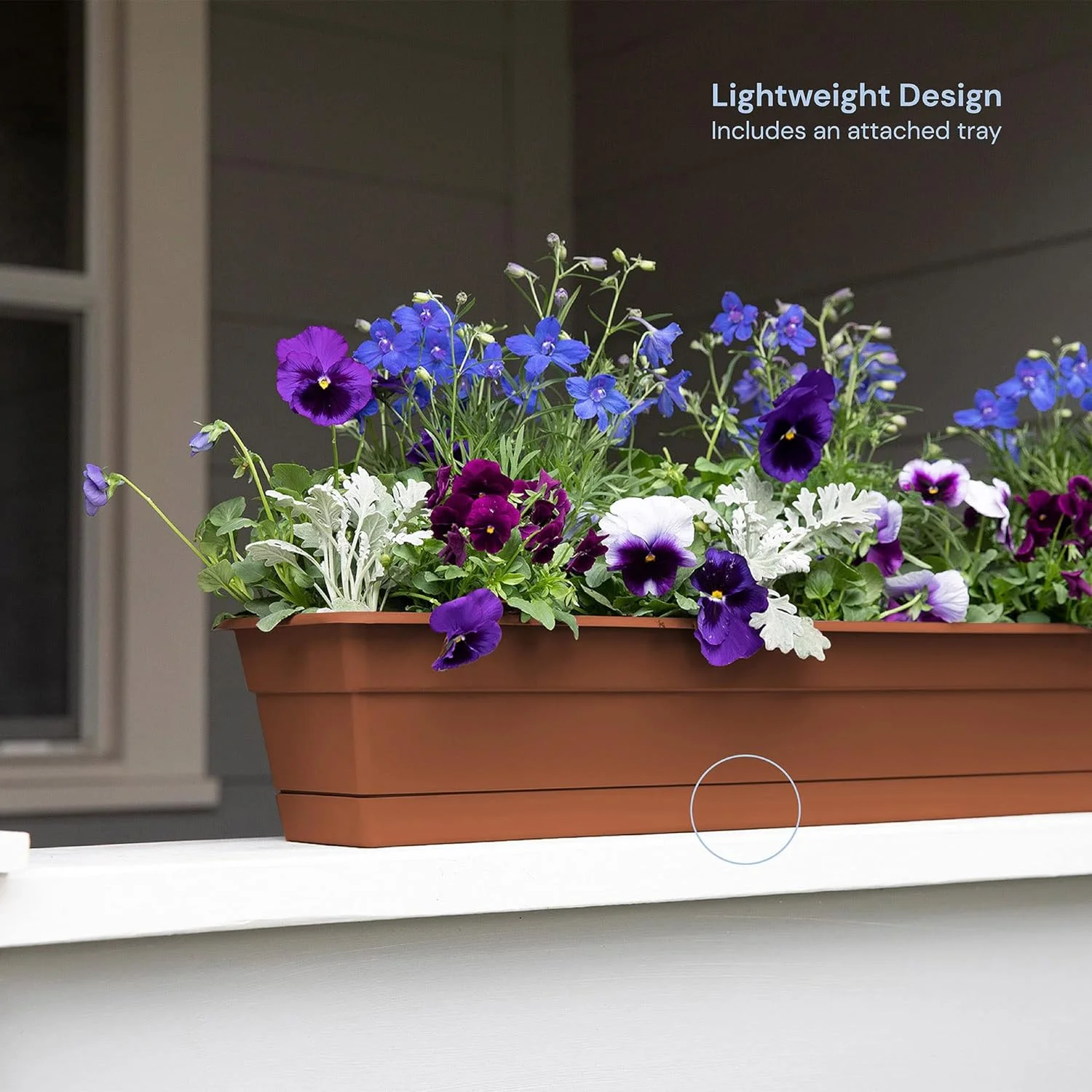 Dura Cotta Window Box Planter: 24