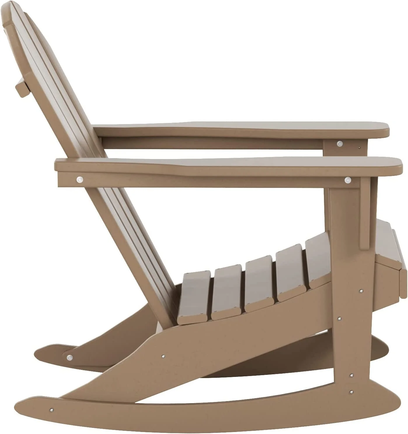 Home Furniture Patio Rocking Chair Classic  HDPE UV Weather Resistant (Weathered od)