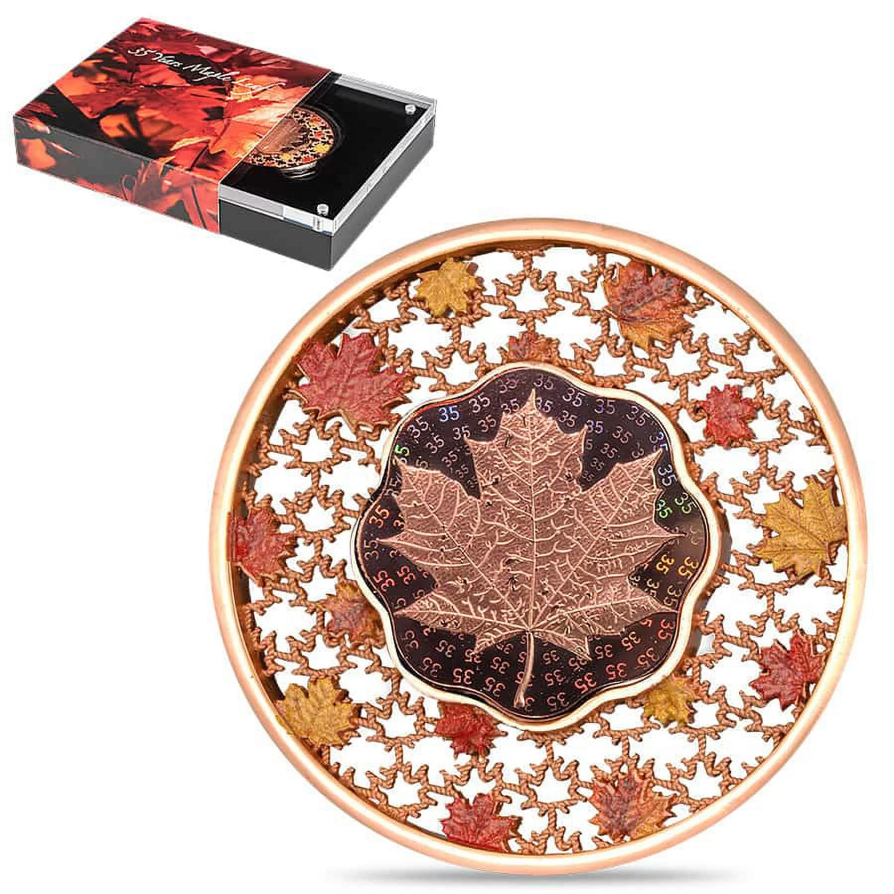 2023 Solomon Islands 2 oz Silver Filigree Maple Leaf Coin