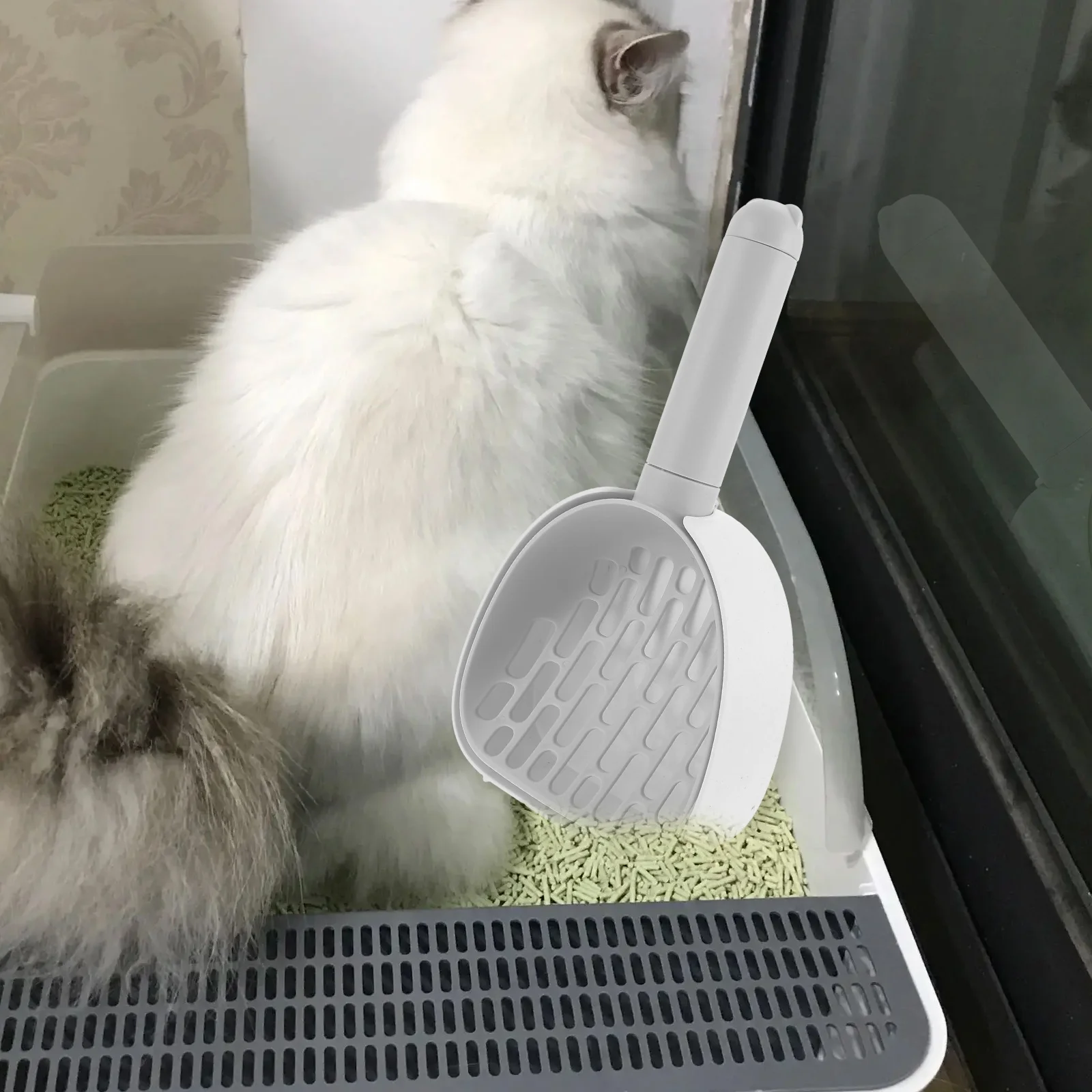 Pet Cat Litter Scooper Small Holes Kitten Cleaning Shovel Home Feces