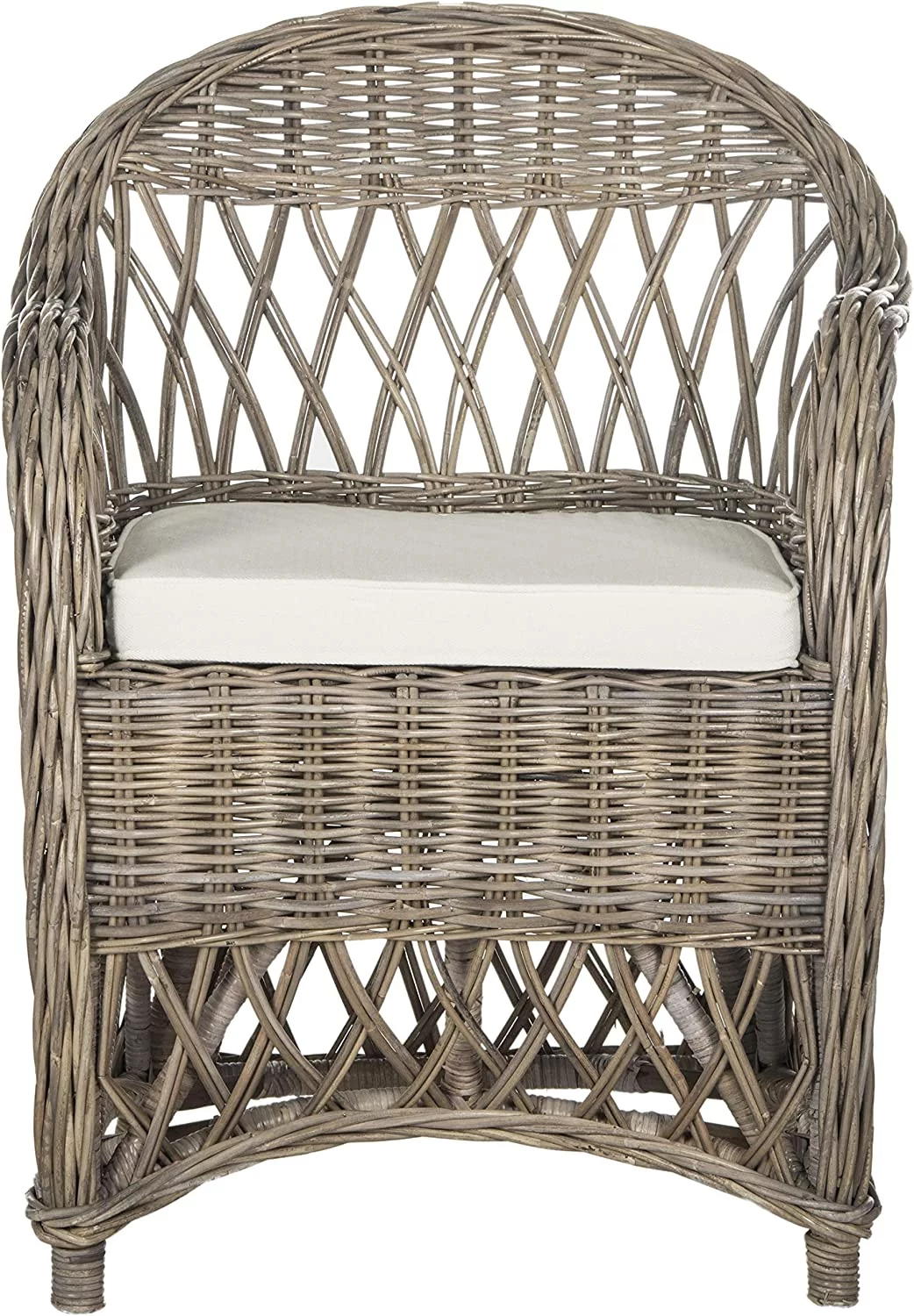 KUANGHENG Home Collection Inez Natural Wicker Club Chair
