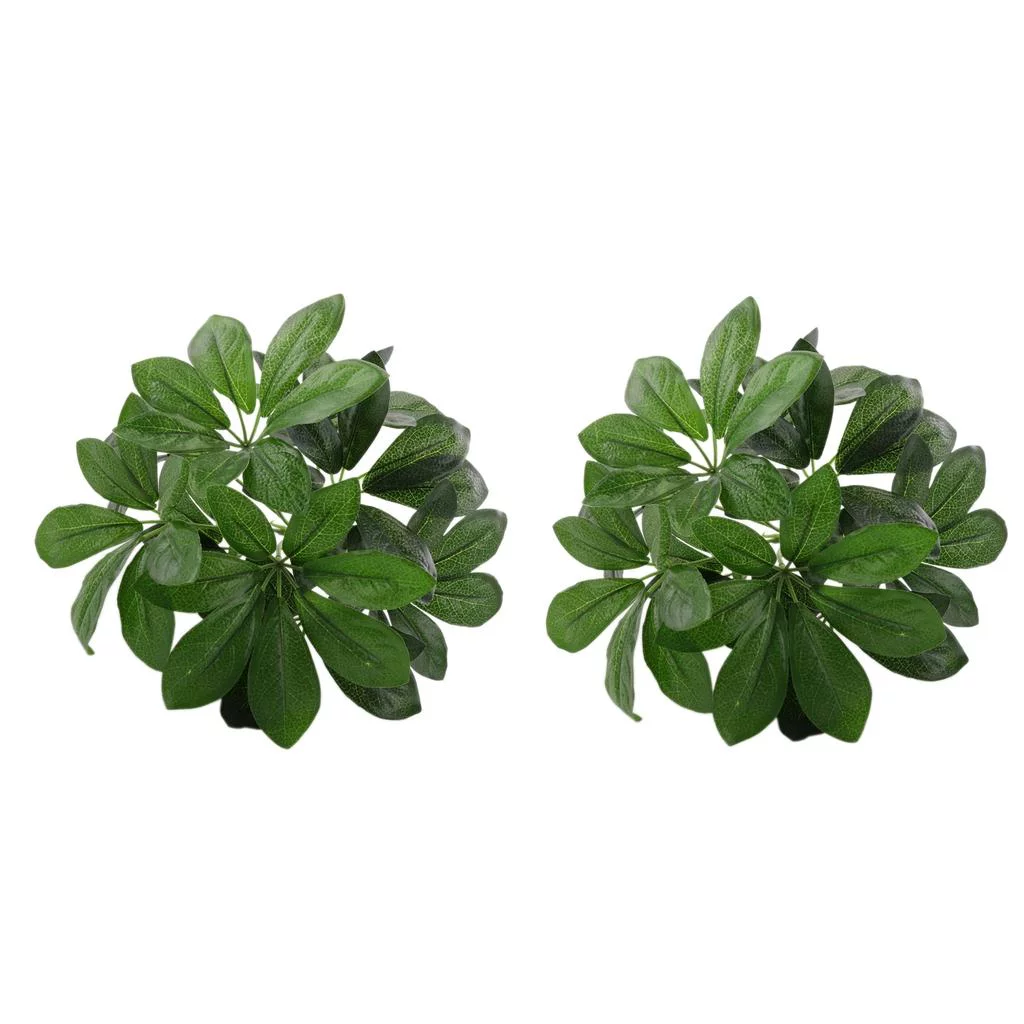 2Pcs Artificial Green Plants Pretty Gift Home Garden Patio Fake