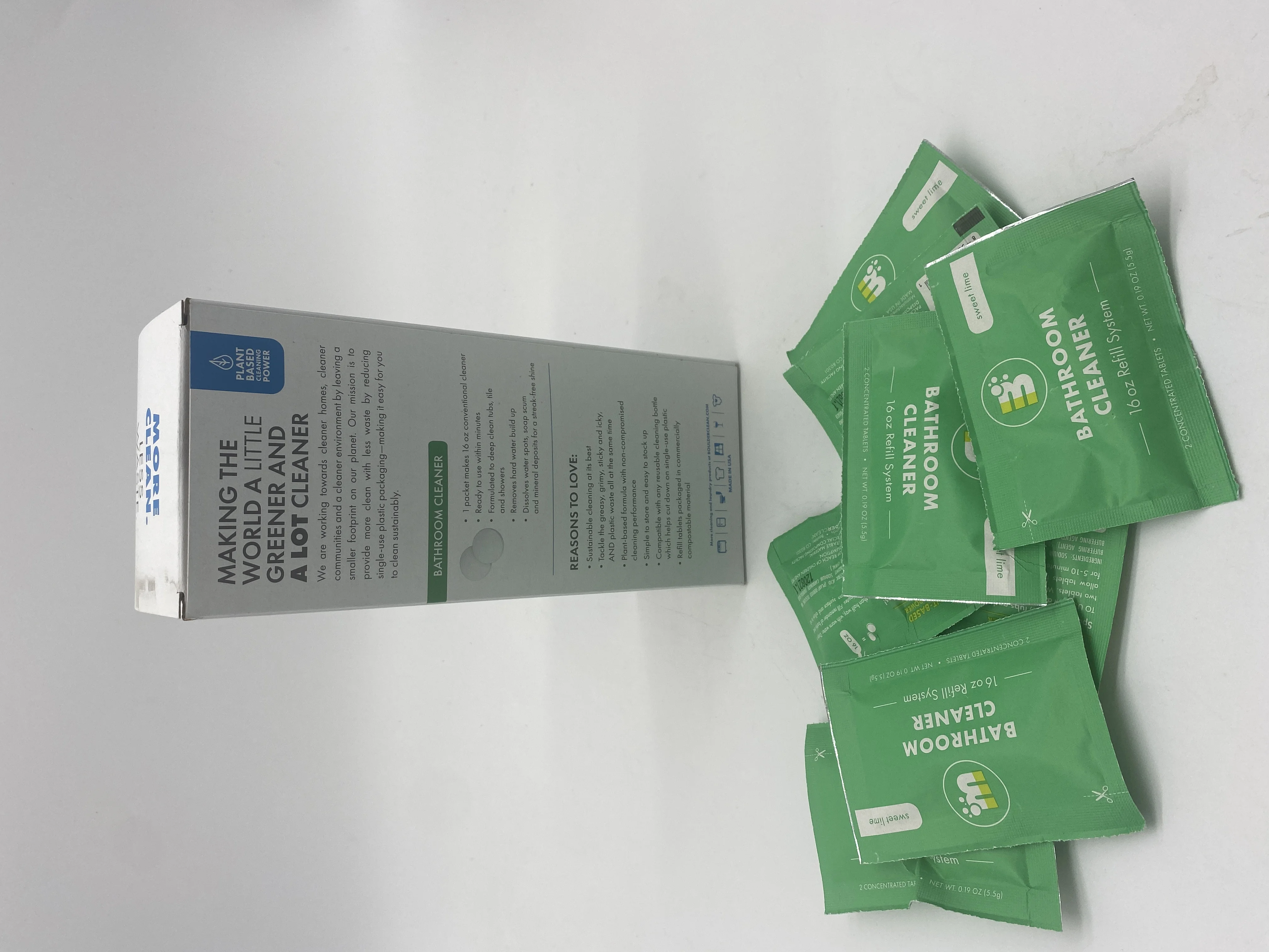 Boulder Bathroom Cleaner Refill - 16oz, Includes 30 Tablet Packets / Sweet Lime