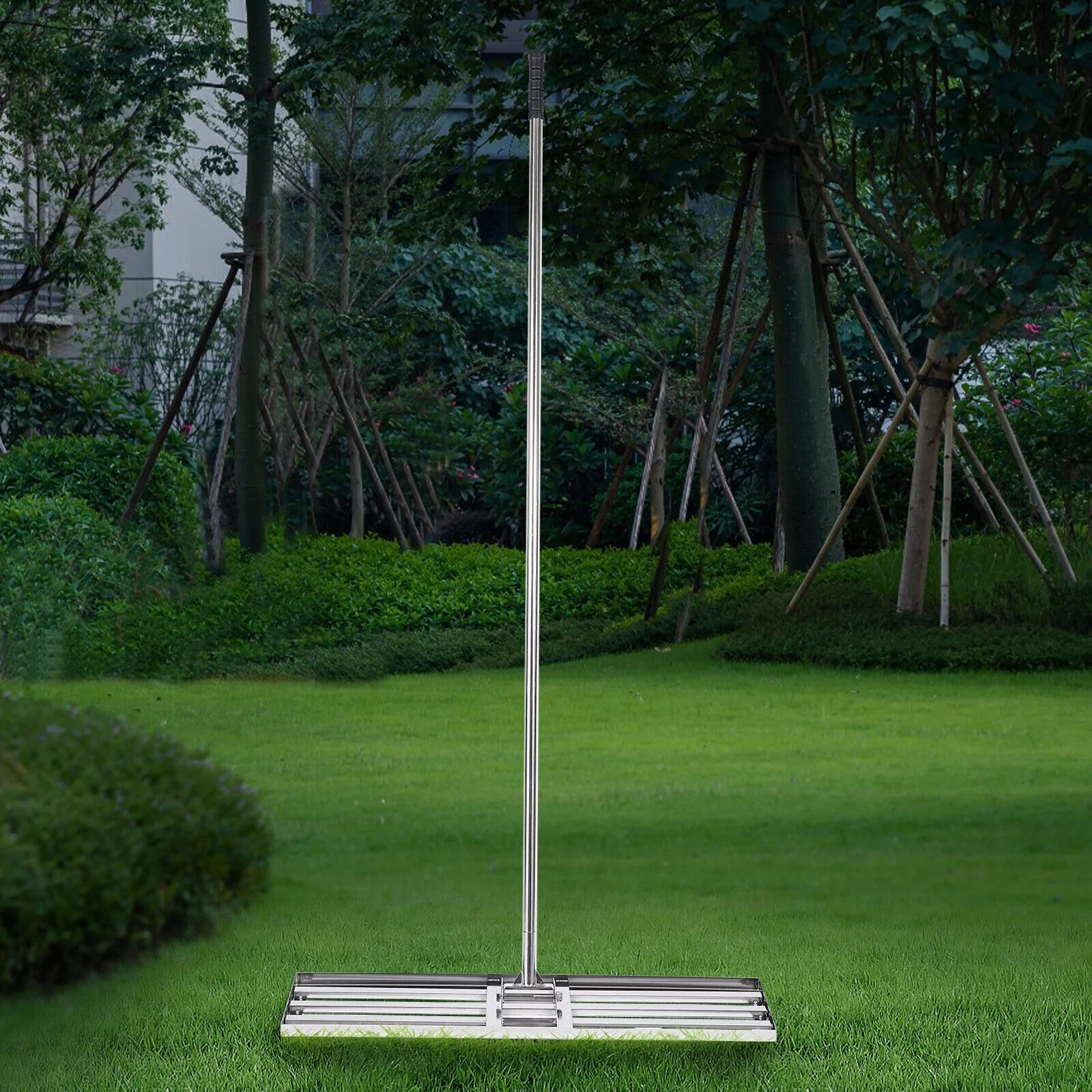 Leveling Lawn Rake Soil Rake Leveling Lawn Assistant Grass Golf Field Level Lawn Level Tool Silve