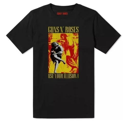 November Rain Guns N’ Roses T-Shirt Men Women 100% Cotton Plus Size O-Neck Streetwear Oversized Harajuku Summer Cool Unisex Tees