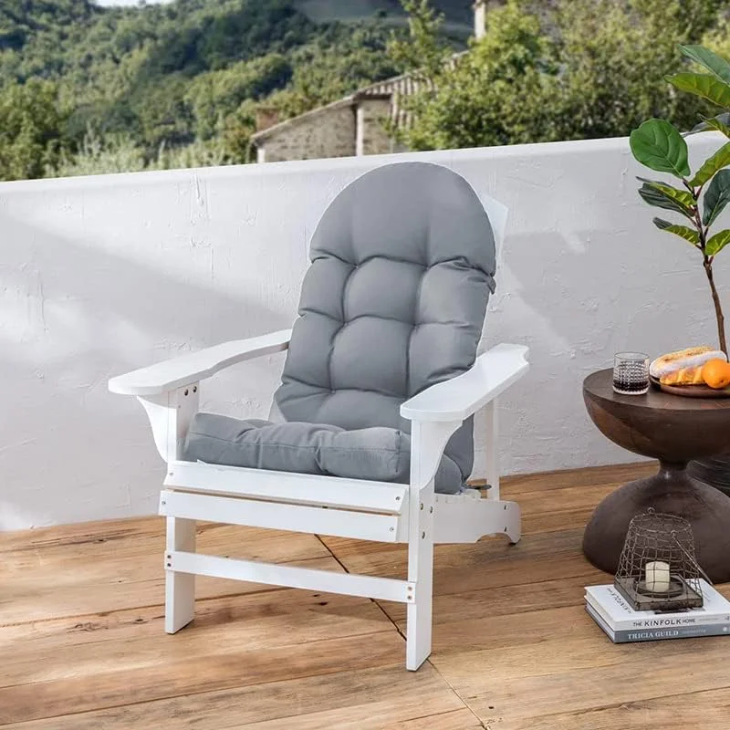 Patio Chair Cushion for Adirondack, High Back Rocking Chair Cushion, Outdoor Seat Back Chair Cushion Sunscreen and Fade-Resistant，Rocking Chair Cushion for Balconies Swimming Pool and Garden