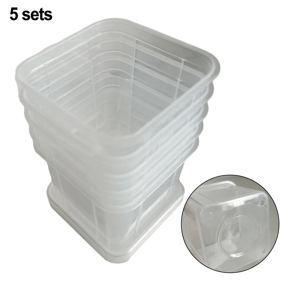 Clear Orchid Pot Plastic Orchid Flower Plant Pot for Optimal Growth 10cm