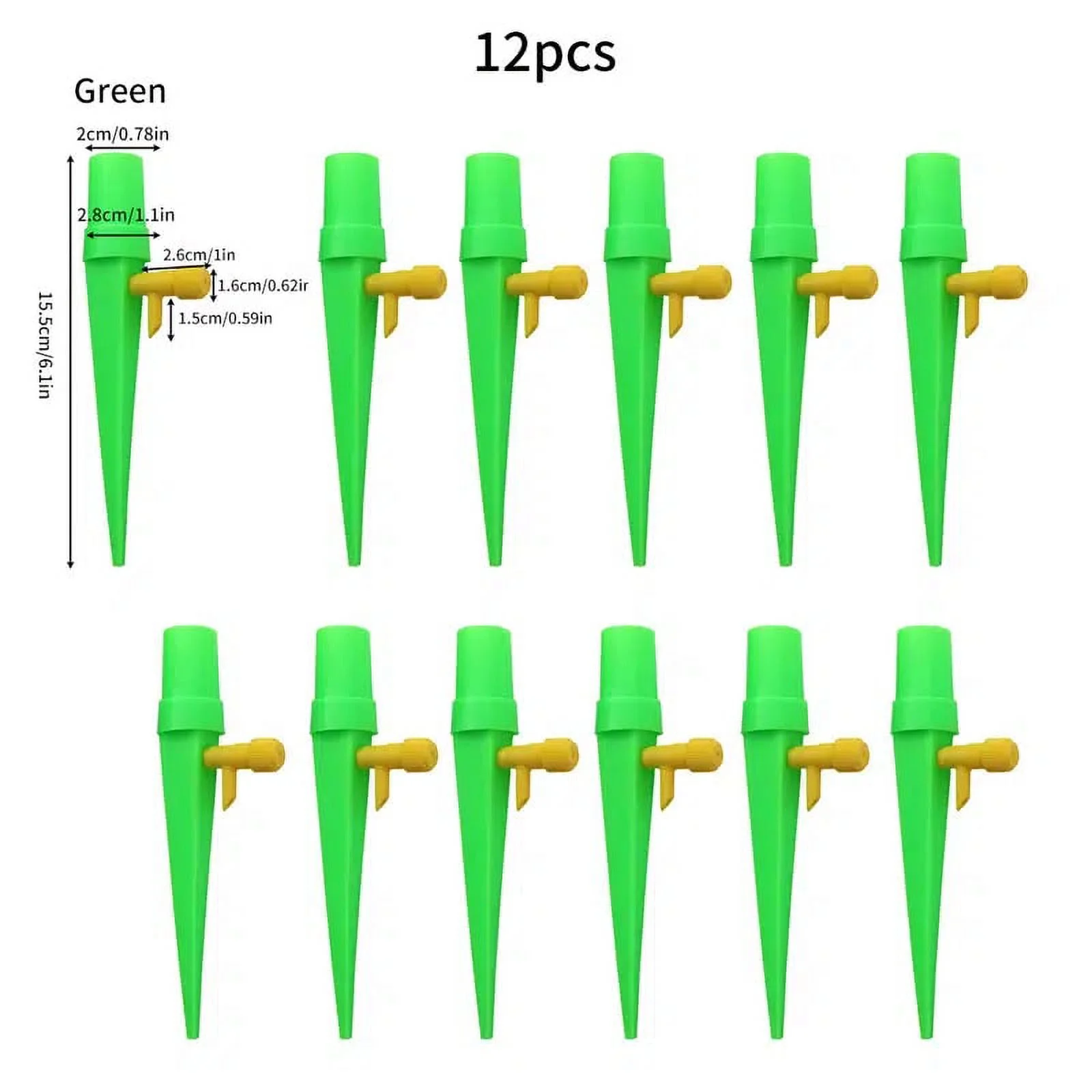 Plant Self Watering Devices - 12 Pcs Automatic Irrigation Equipment Plant Water with Slow Release Control Valve, Adjustable Water Volume Drip System for Home and Vacation Plant Watering
