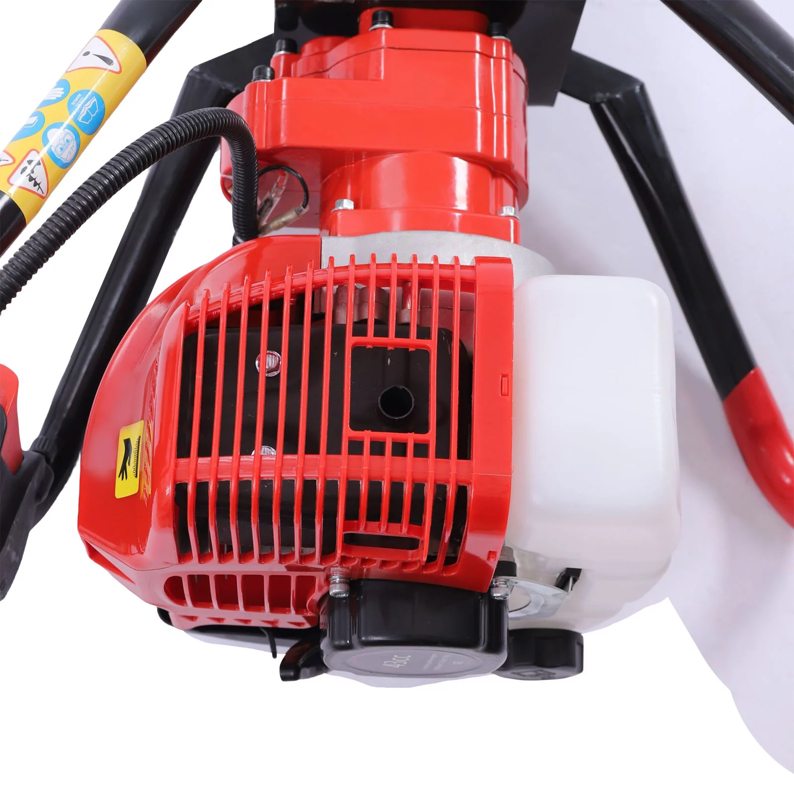 Wuzstar 43cc 1.7HP Gas Powered Post Hole Digger Earth Digger with Earth Auger Drill Bit 8+10+12 Inch