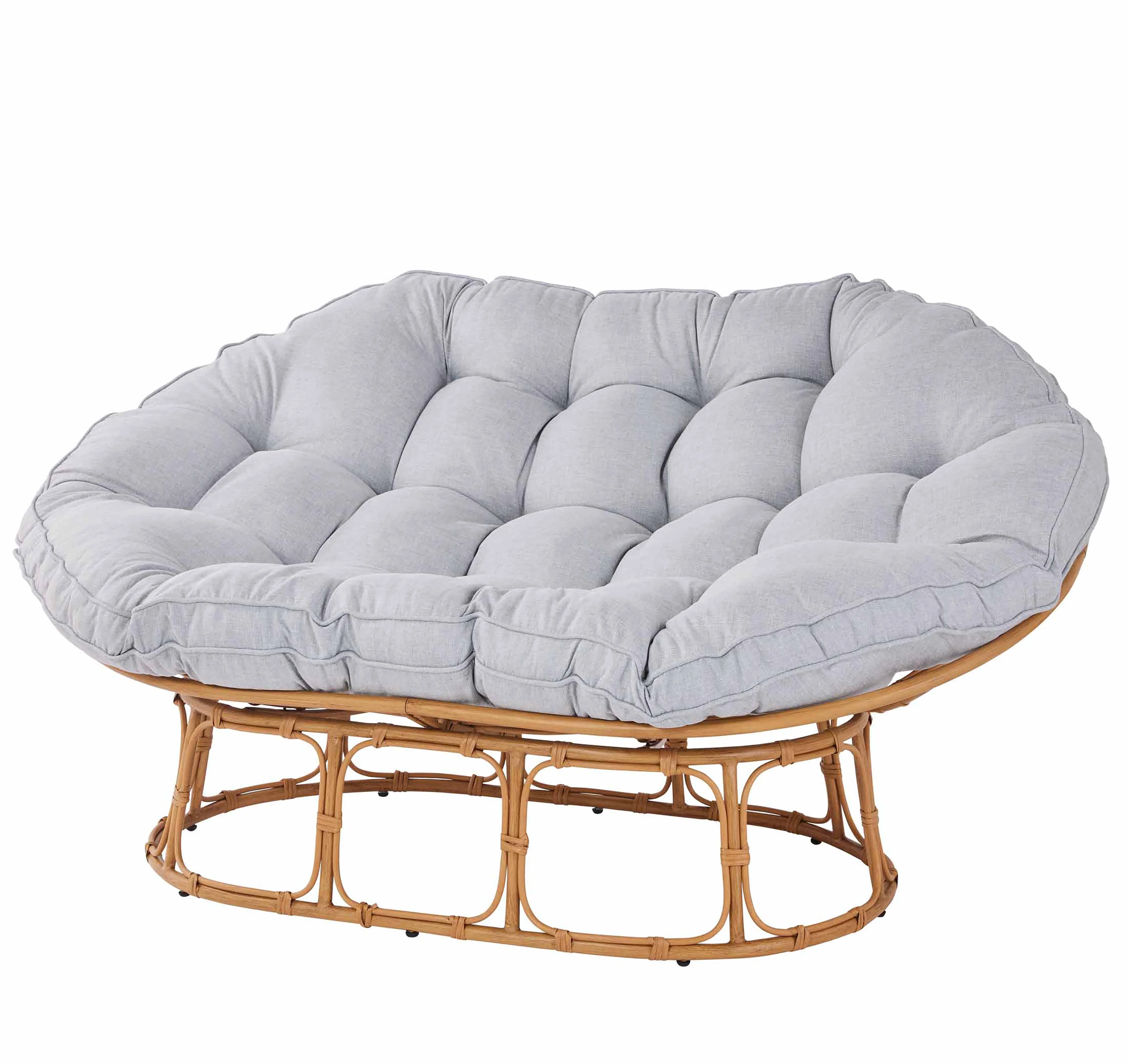 Better Homes & Gardens Double Papasan Chair, Grey