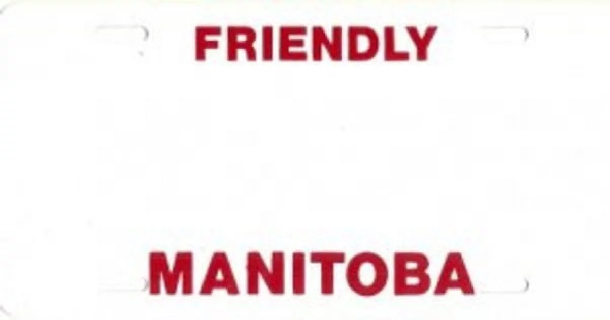 Design it Yourself Manitoba Look Alike Plate #2. Free Personalization on Plate