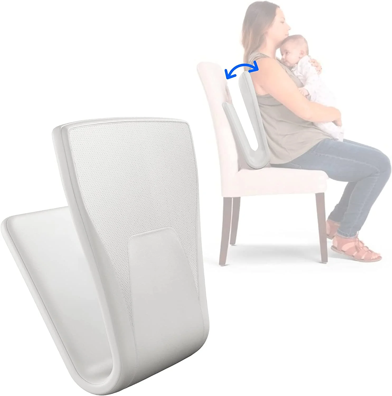Portable Rocking-Chair - Ideal for Nursery   Home-Office-Chair-Outdoor-Use  Travel for Moms  Dads  Seniors - Replaces  for Glider - Baby Registry-Shower Gift | Carbon