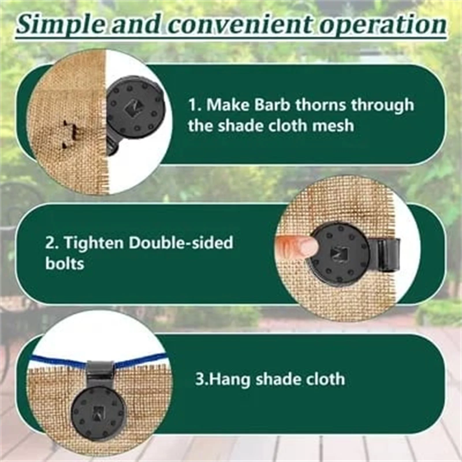 Summer Savings Clearance! Shldybc Reusable Sunshade Net Clip, Sunshade Net Fixing Clip, Greenhouse Sunshade Cloth, Plastic Grommet Net Hook, Shade Sails Hardware Kit