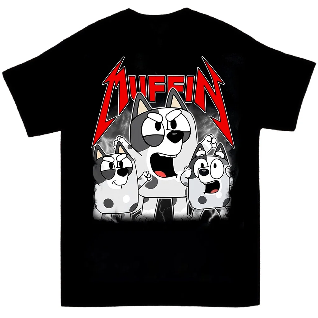 Bluey Muffin Metal Shirt, Muffin Emotions Shirt, Muffin Bluey shirt, Bluey Muffin Tshirt, Muffin Birthday Bluey Cartoon, Muffin Heeler Shirt
