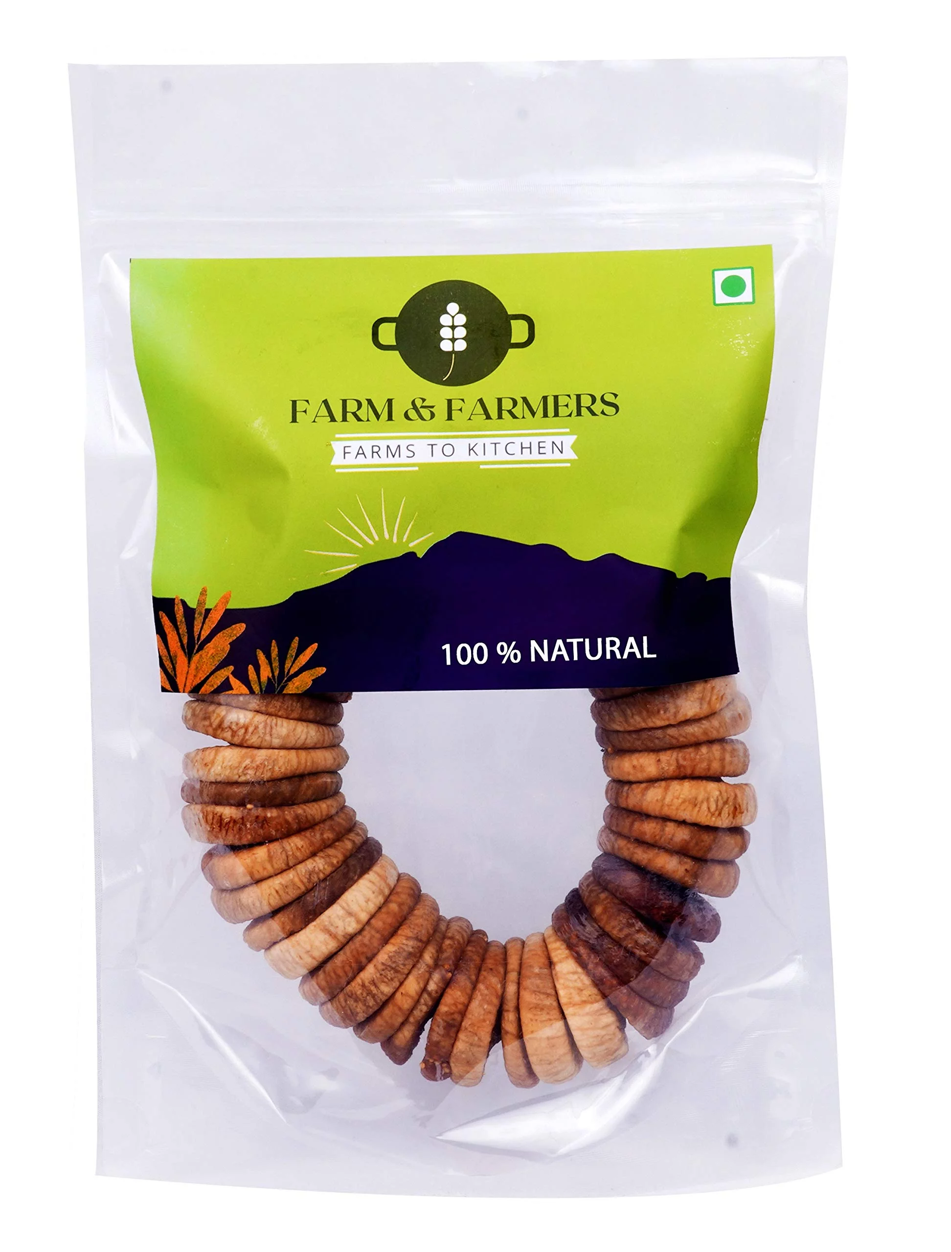 Farm & Farmers Natural & Dry Fig/Anjeer, 250 Gm