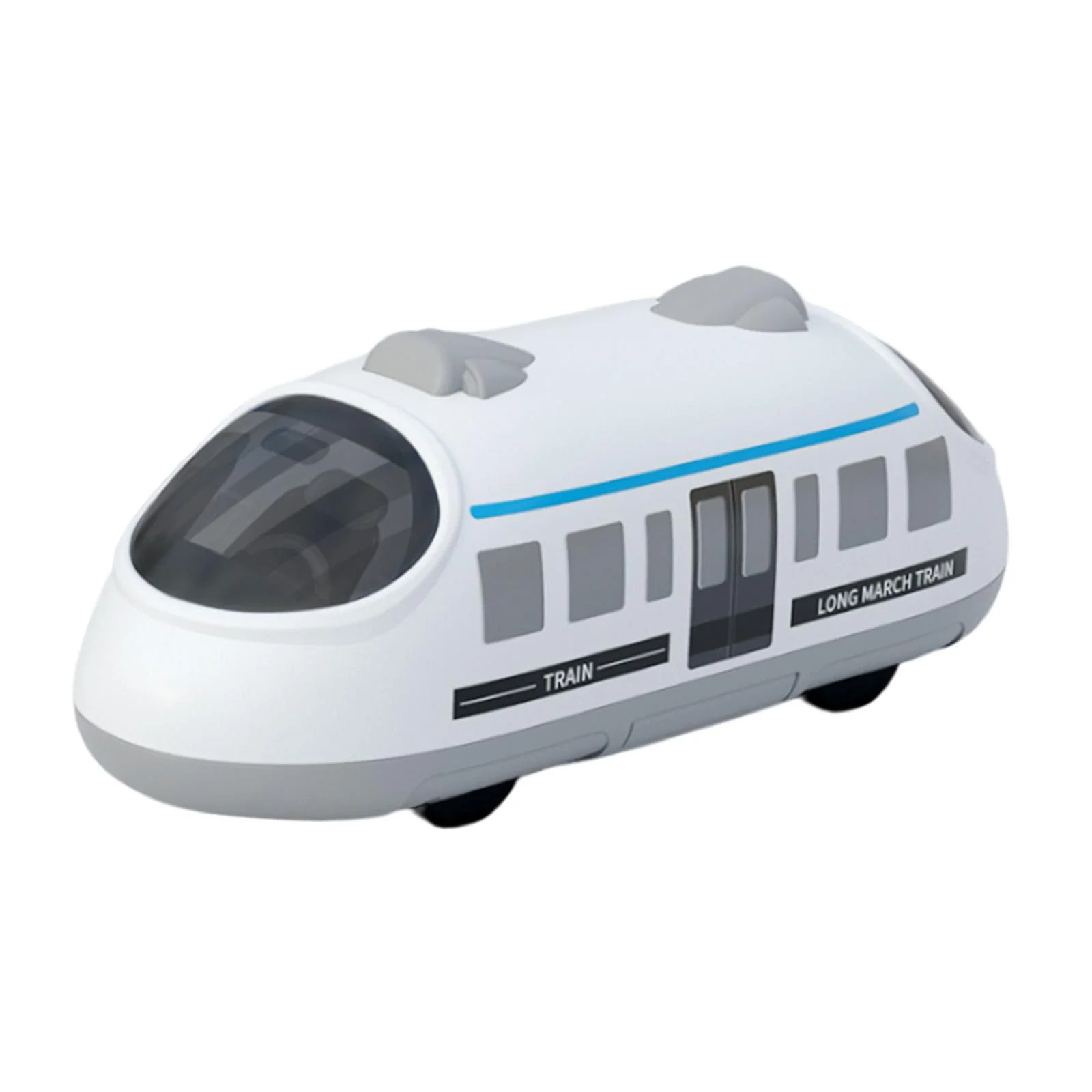 Train Playset,pull back train toys high Speed train modern,Simulation Train Toys Pull Back Retro Train Model,Diecast Locomotive for 3 4 5 6 Years Boys Girls,high speed pullback train rail White