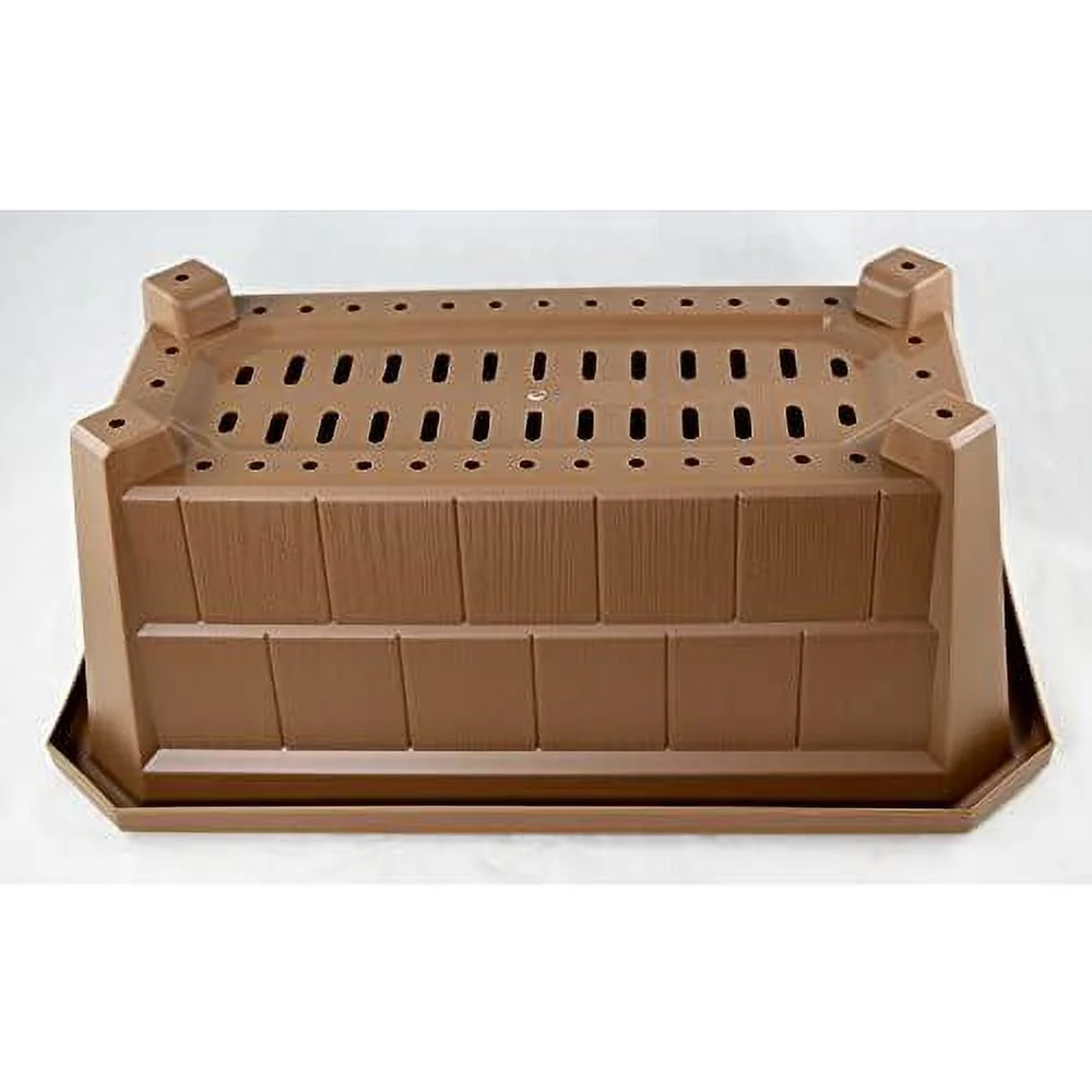 Japanese Plastic Bonsai Training Pot, Cactus & Succulent Planter - 13.75