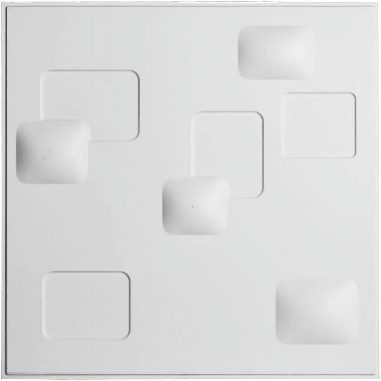 19.63 x 19.63 in. Avila Endura Wall Decorative 3D Wall Panel, White