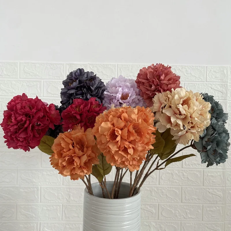 Silk cloth single branches cherry noodle decorative wedding hall ceiling silk flower room living room landscaping simulation cherry blossoms