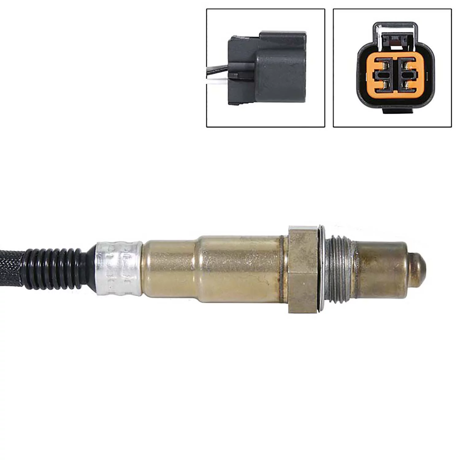 Maxfavor 2Pcs Oxygen Sensor for Kia Rio Rio5 2011-2006, Hyundai Accent 2000-2011 Upstream Downstream